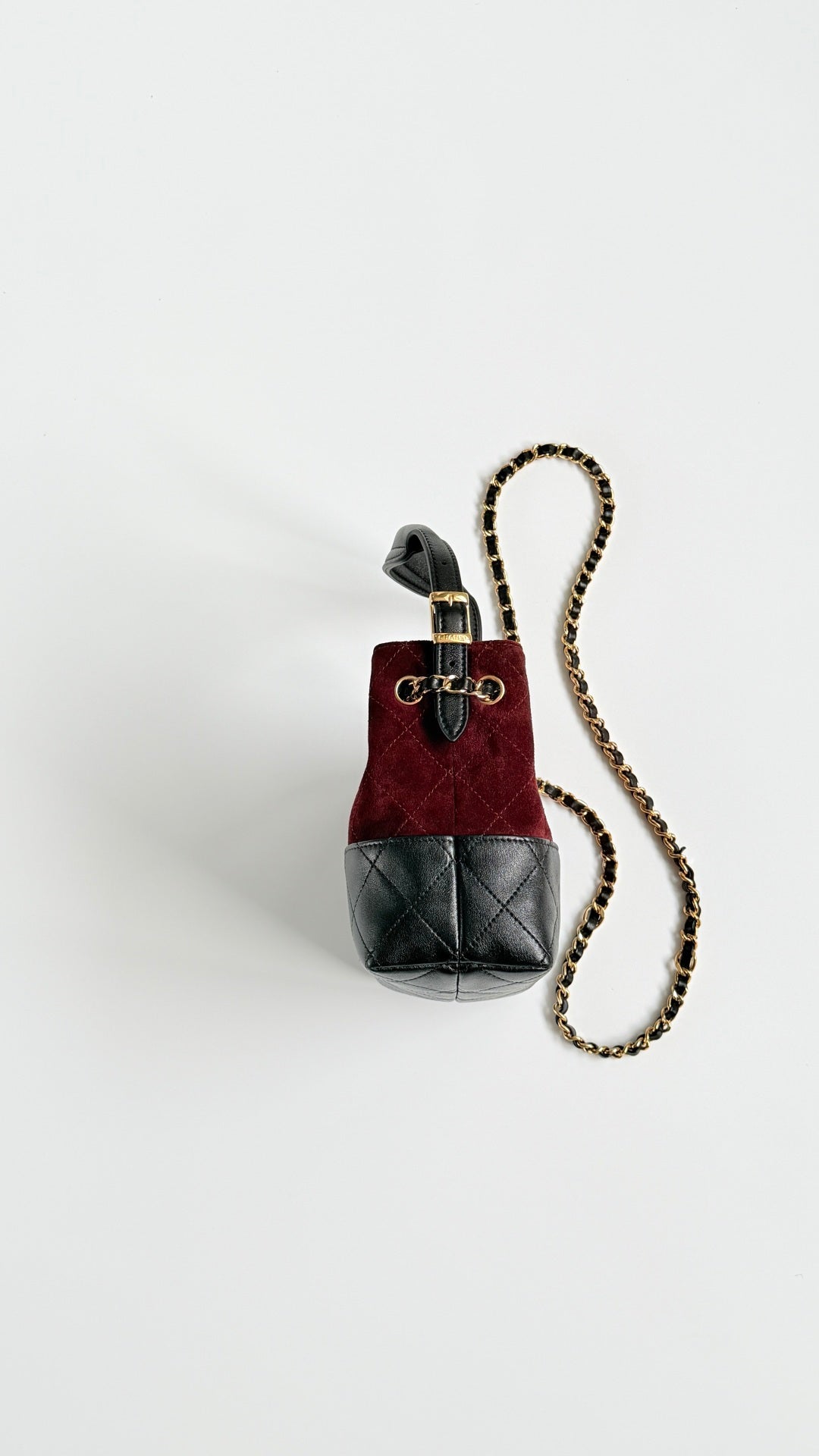 Chanel 2026 Small Shopping Bag 21cm Leather Suede