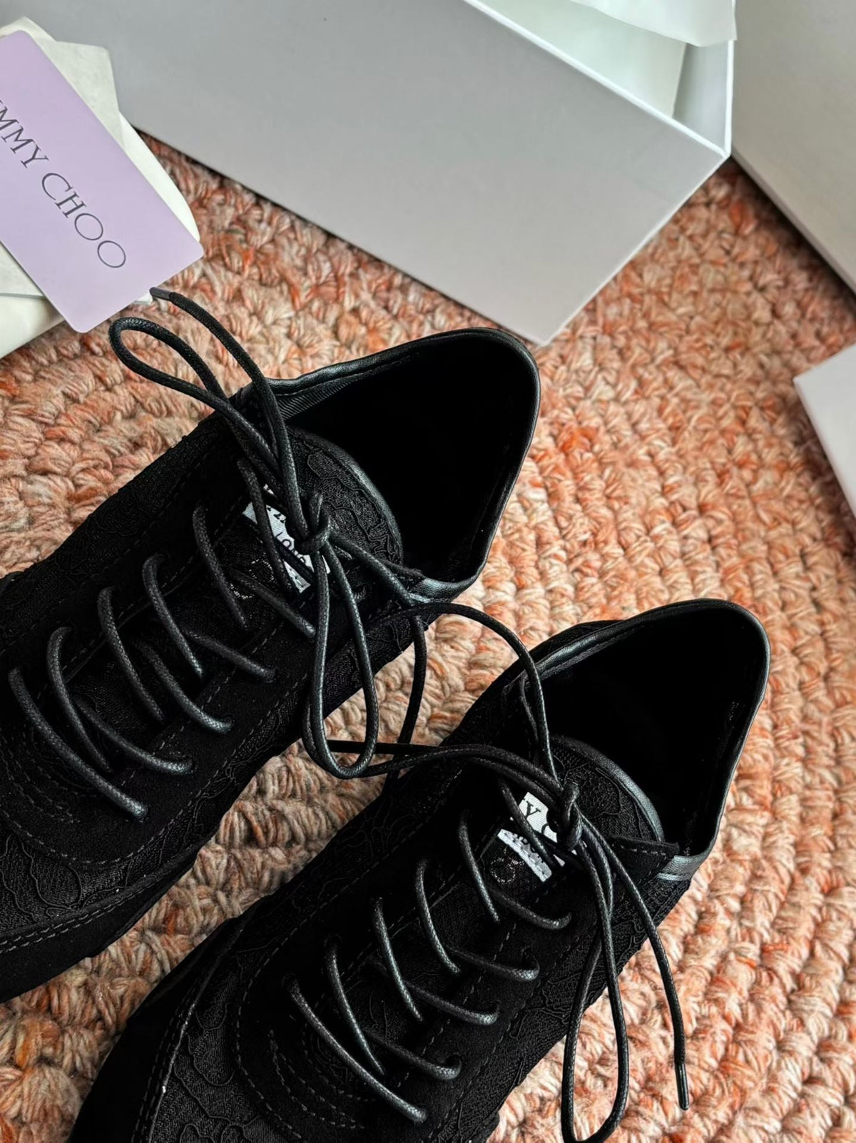 Jimmy Choo 26S Sneakers Black Mesh And Suede 391824