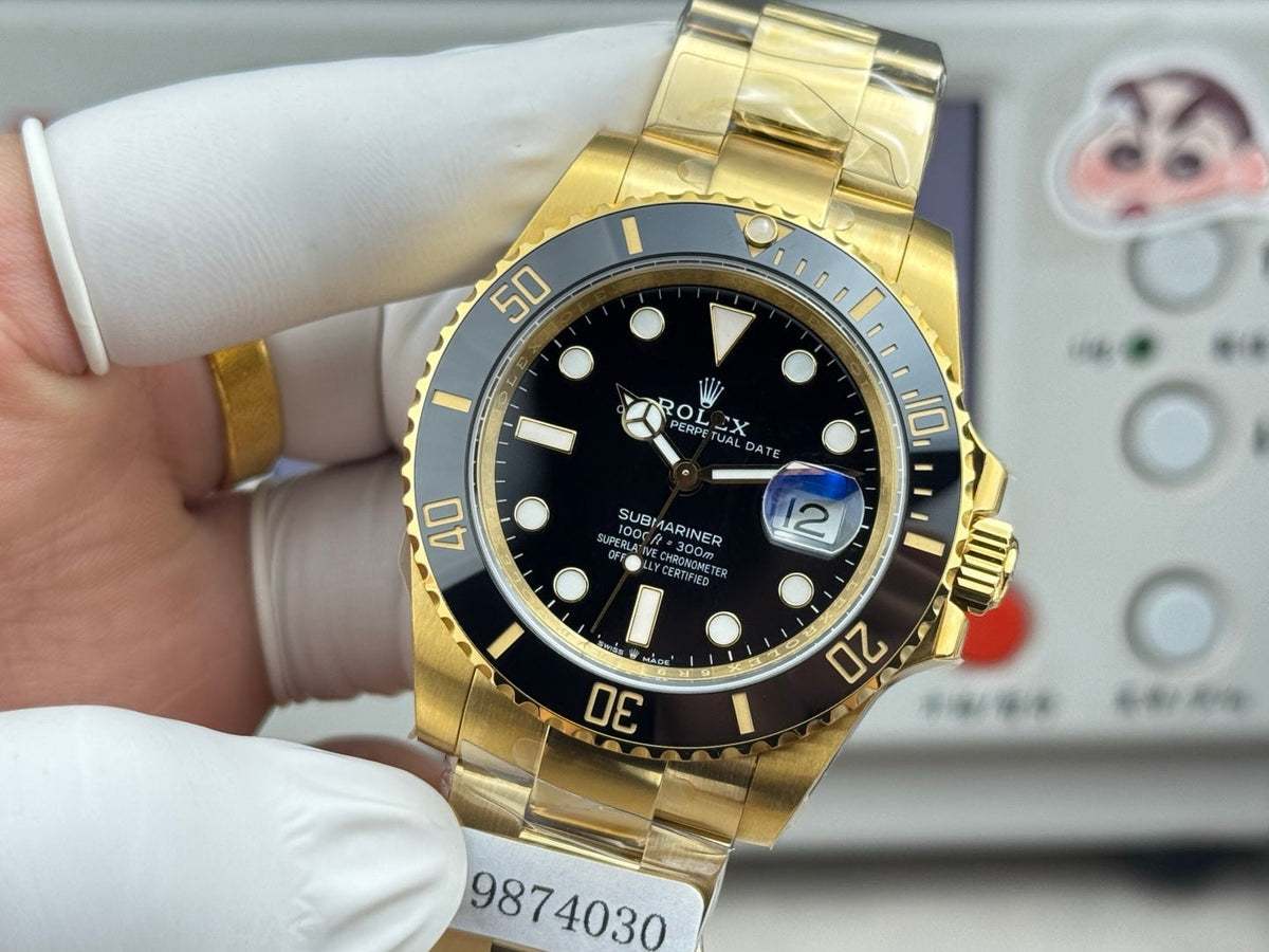 Rolex Submariner Date Gold Case Black Ceramic Dial