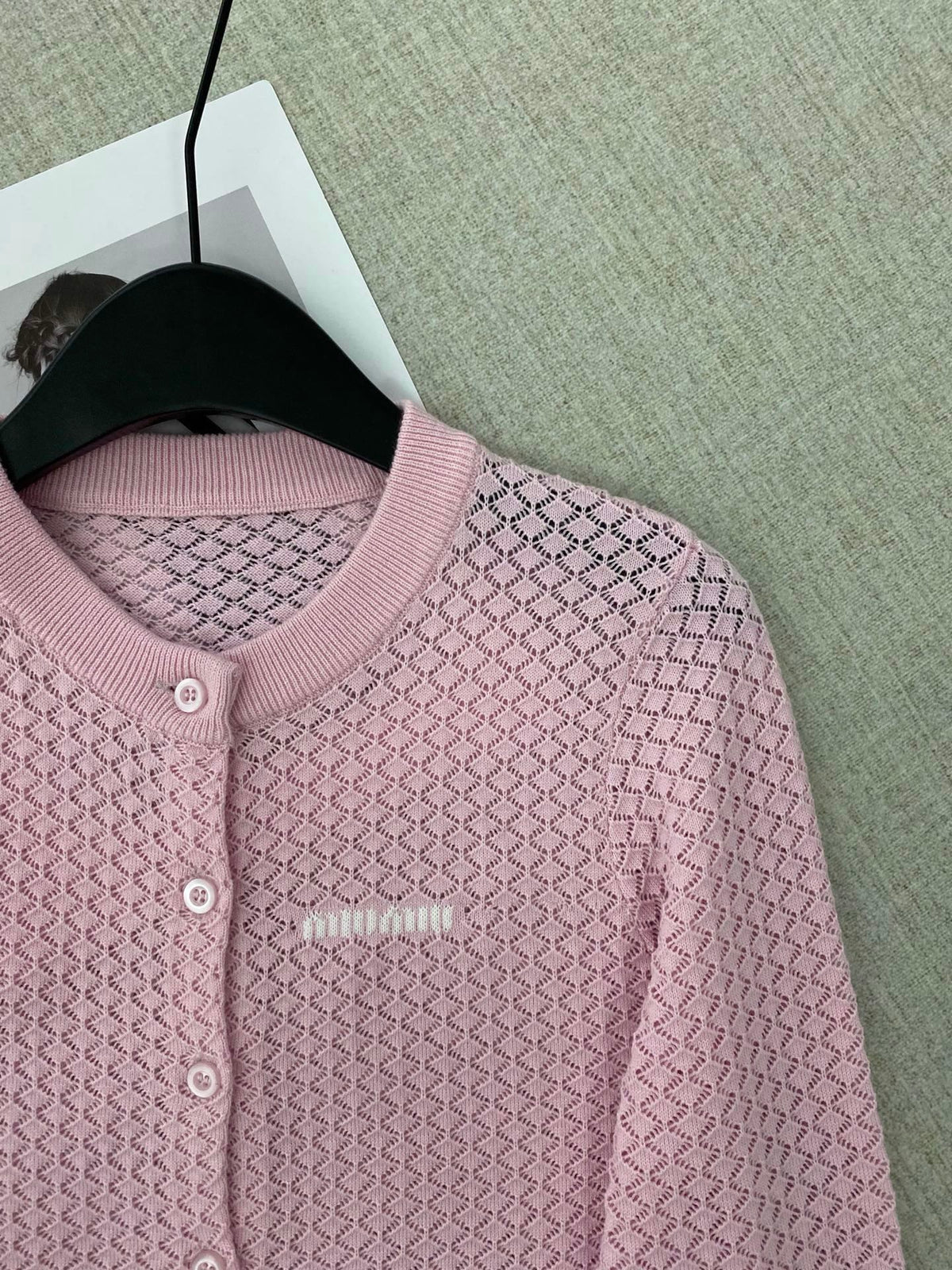 Miumiu 2026 Crew-Neck Cardigan Wool 433379