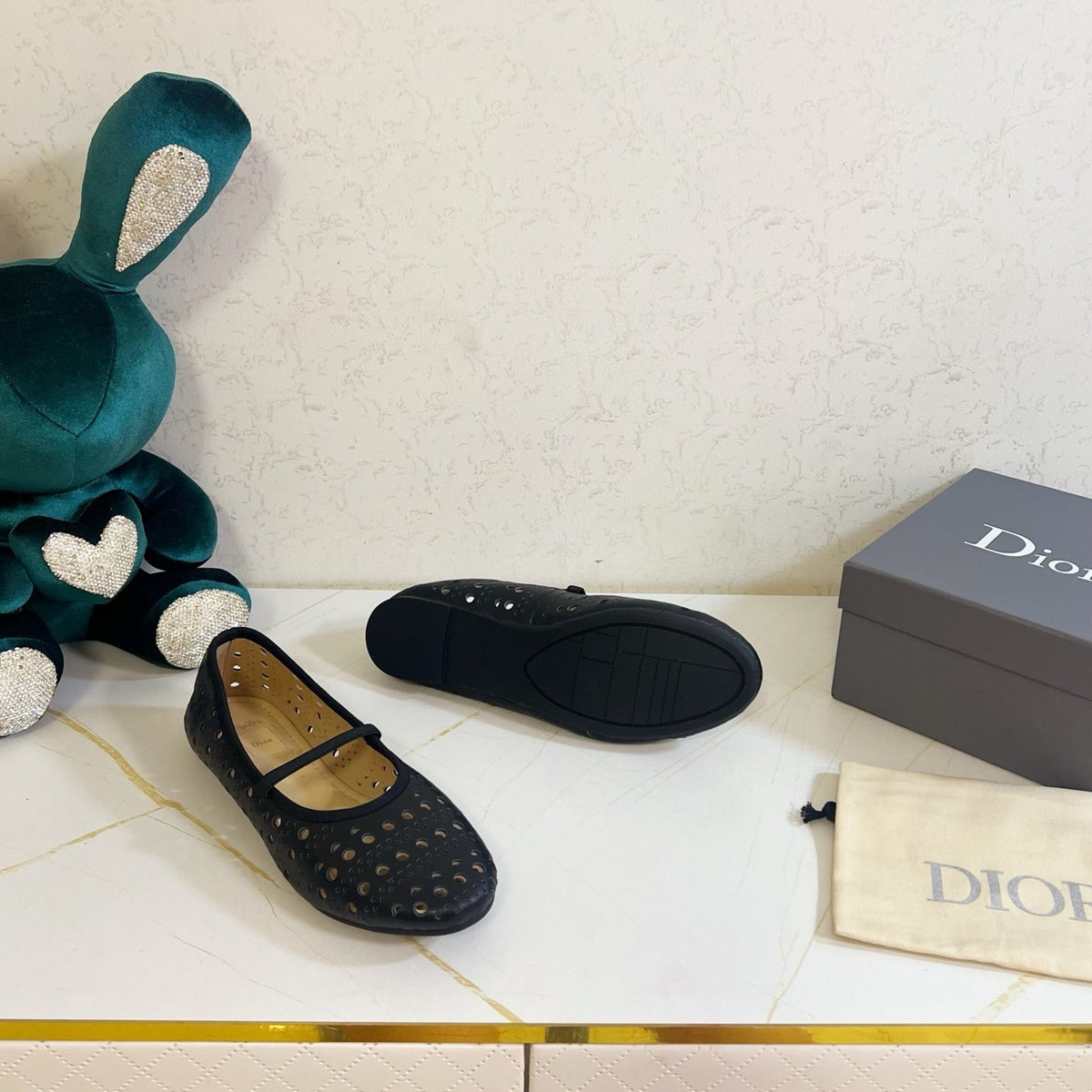 Dior 26s Mary Jane Flats Black Calfskin