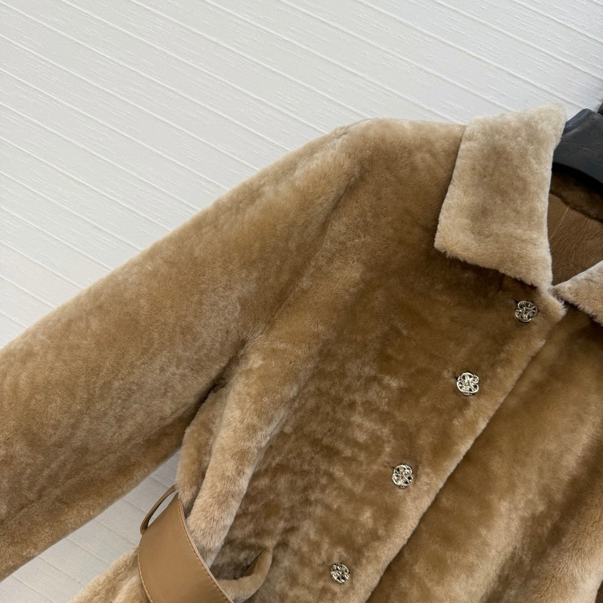 CC 26S Belted Shearling Jacket 440448