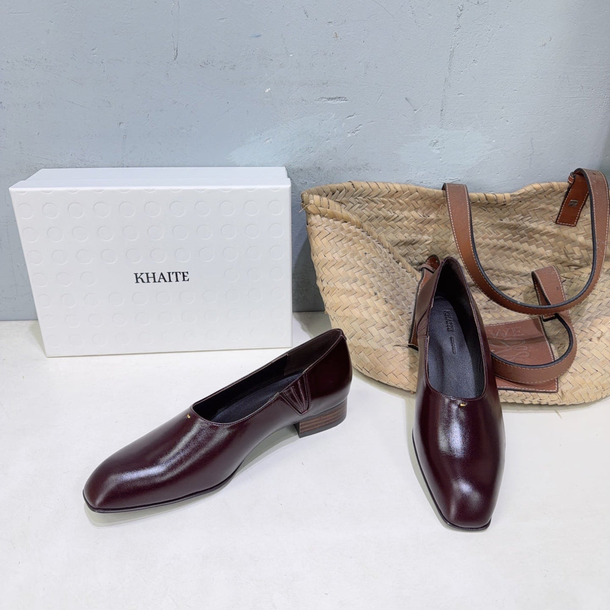 Khaite 26s Colt Loafers 1.2cm Burgundy Leather 107779
