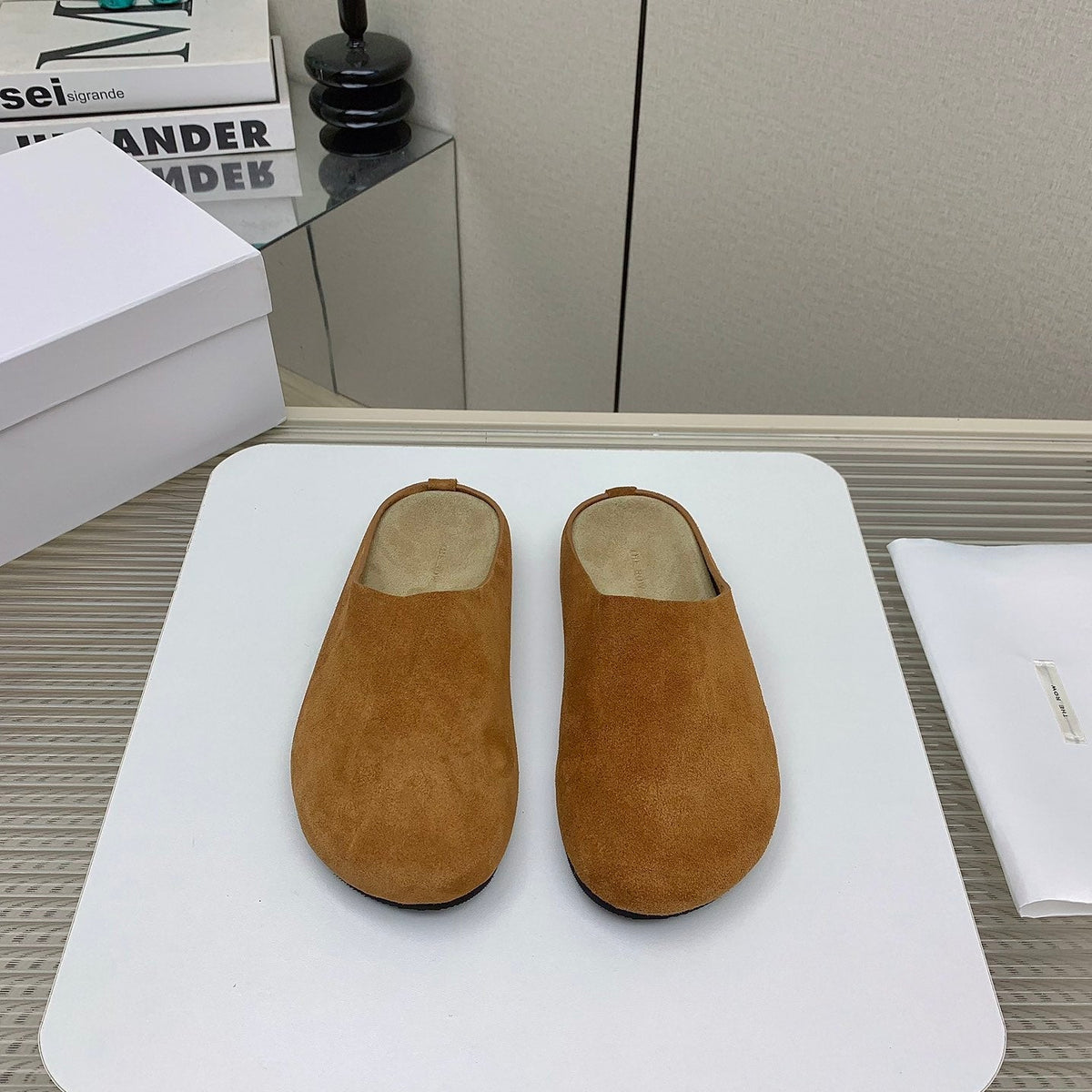 The Row 2026 Birkenstock Slippers Leather 159432