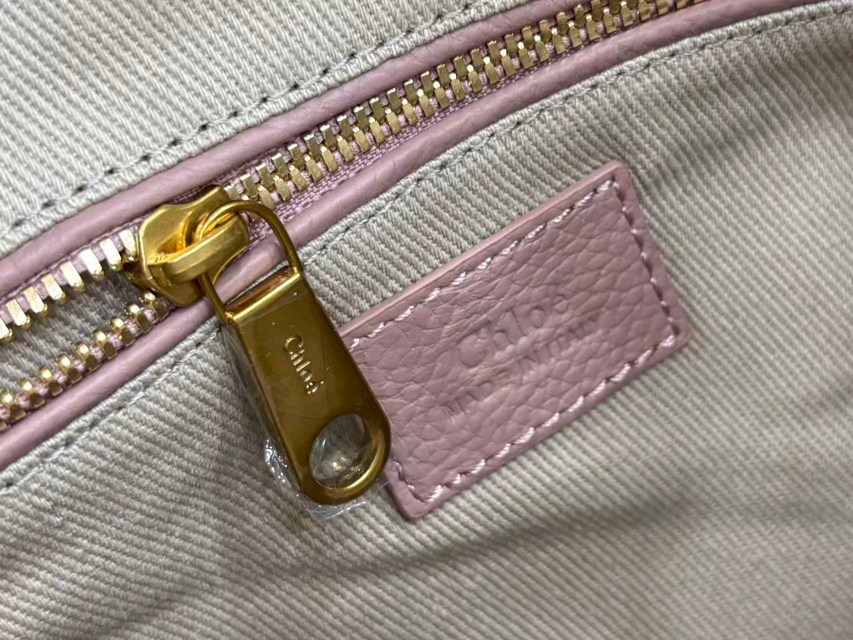 Chloe Marcie Bag Muted Pink Grain Leather