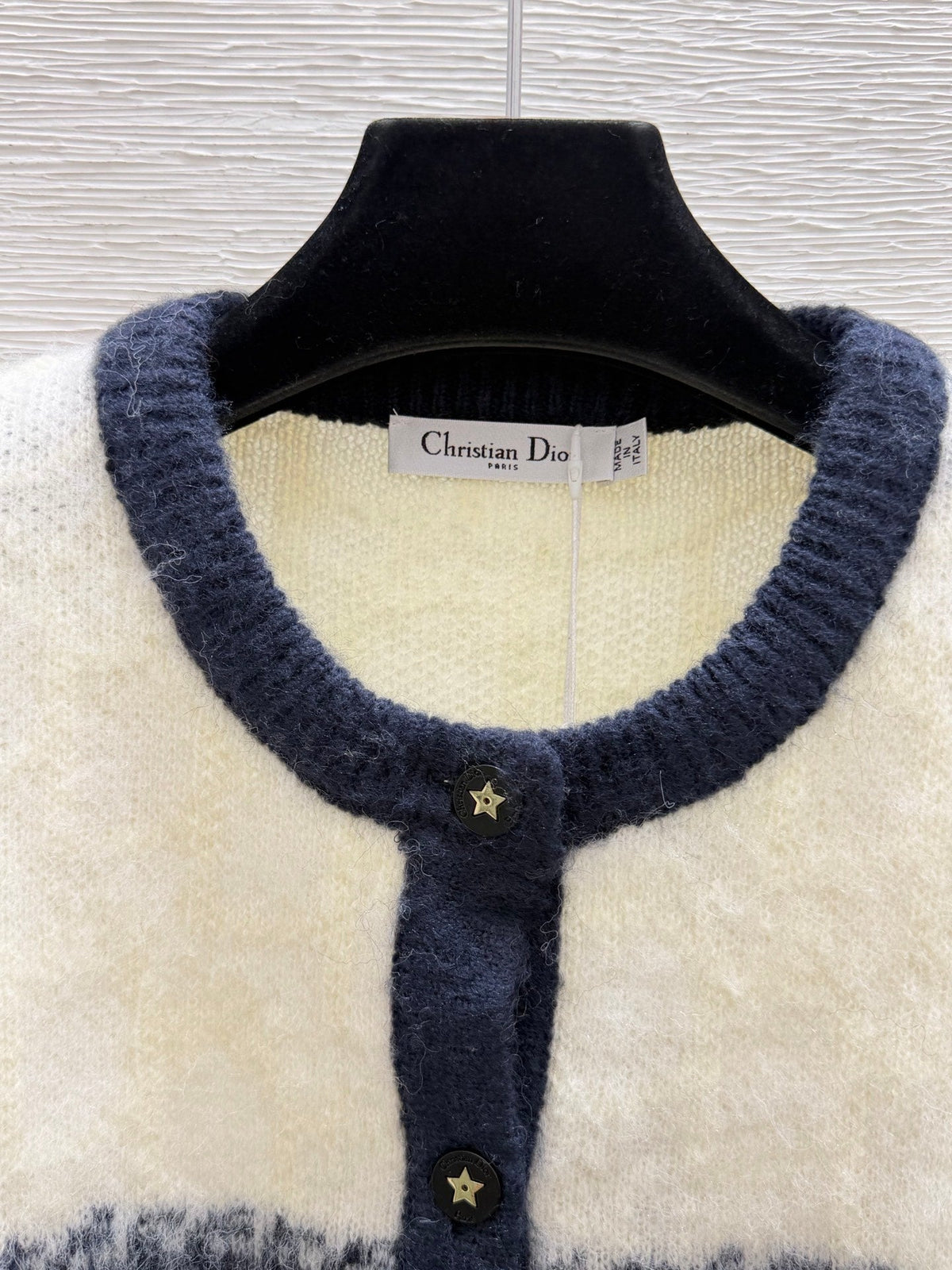 CD 26FW Signature Stripe Knit Cardigan Wool 313308