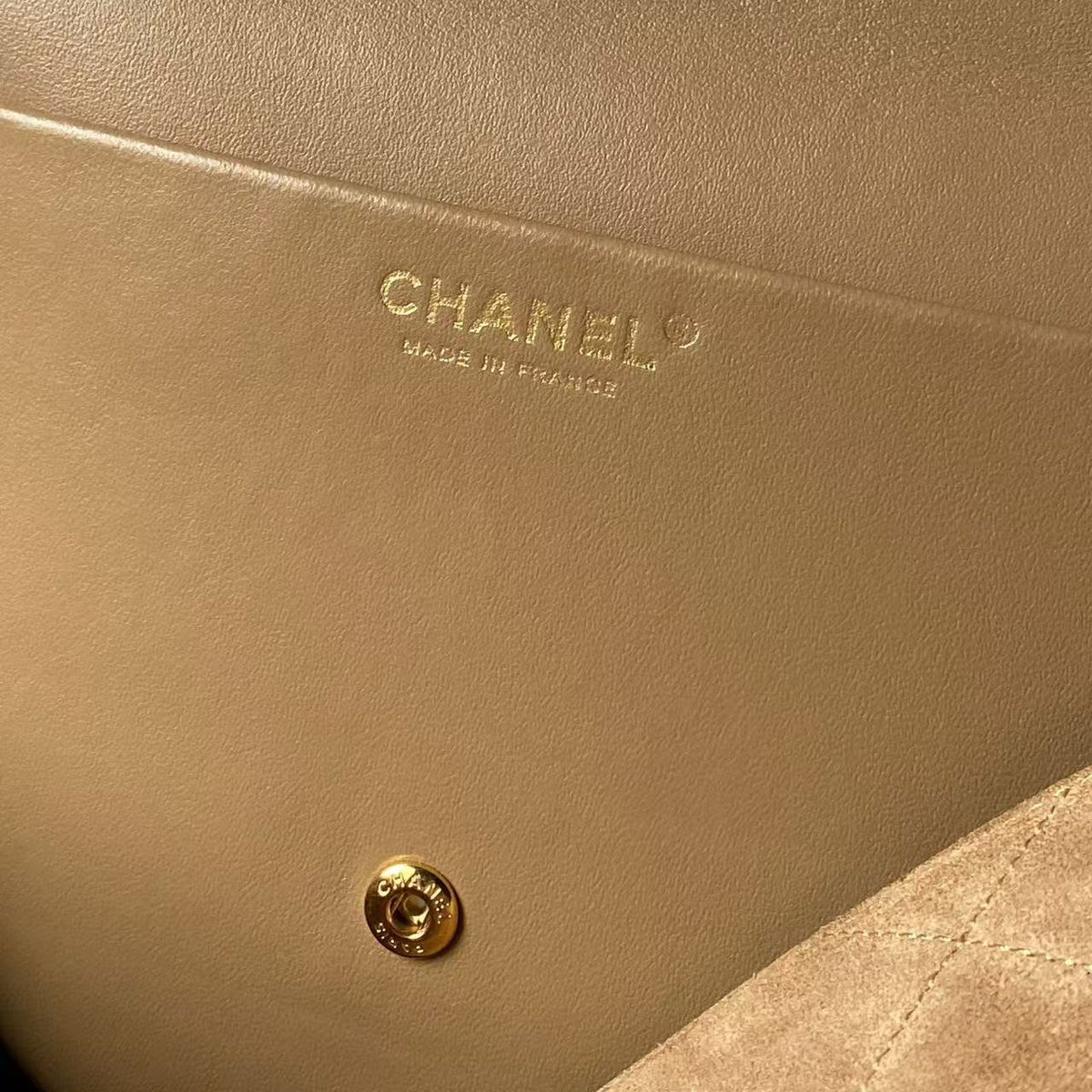 Chanel 2026 Souplissimo Maxi Flap Bag 39cm Dark Beige Suede Leather
