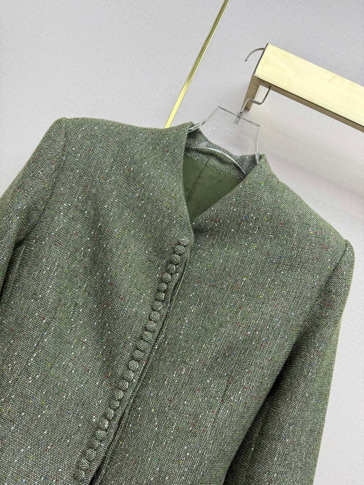 CD 26SS Collarless V-Neck Blazer Silk 432459