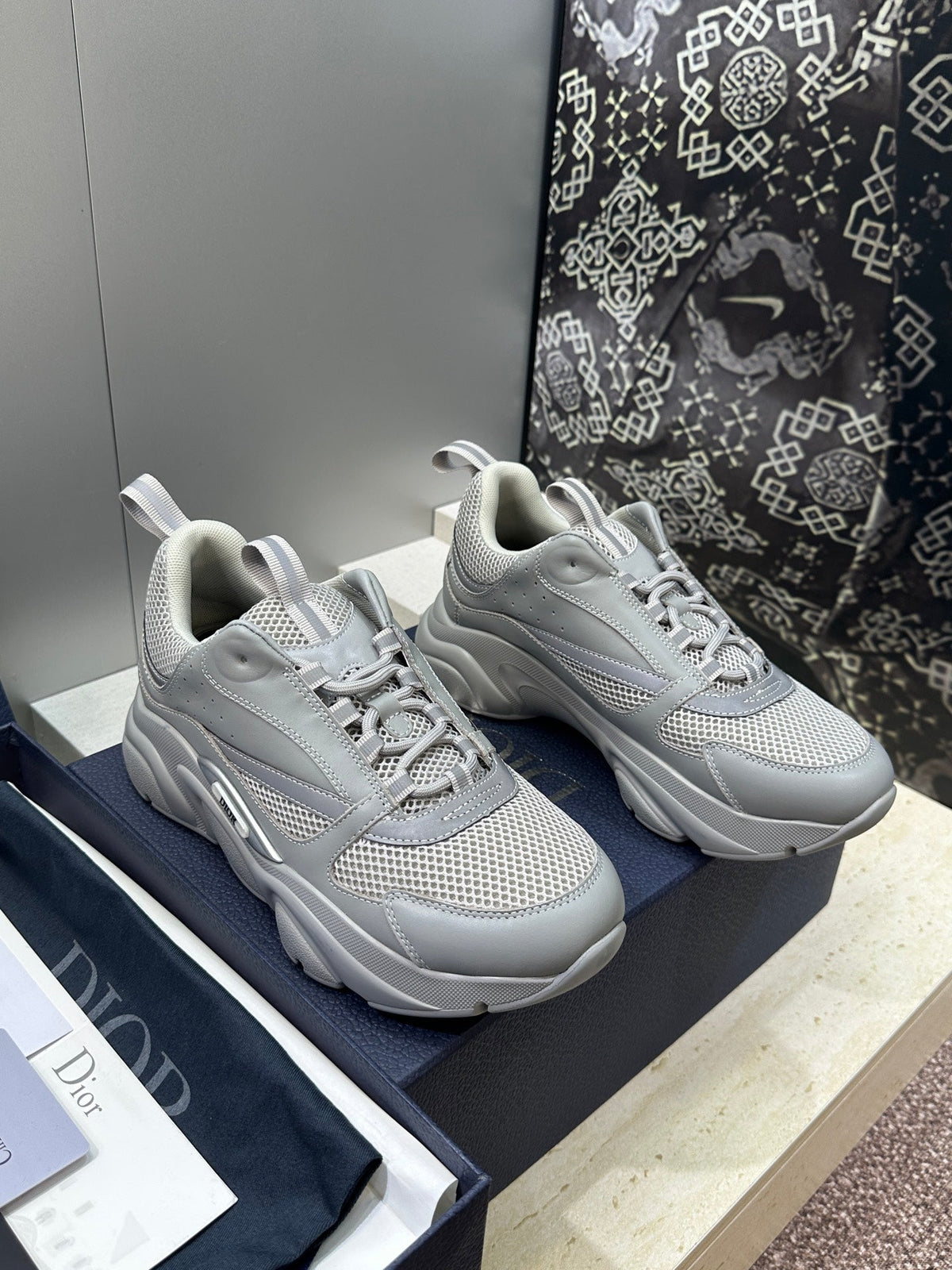 CD 26s Men B22 Sneakers Grey Mesh 618492