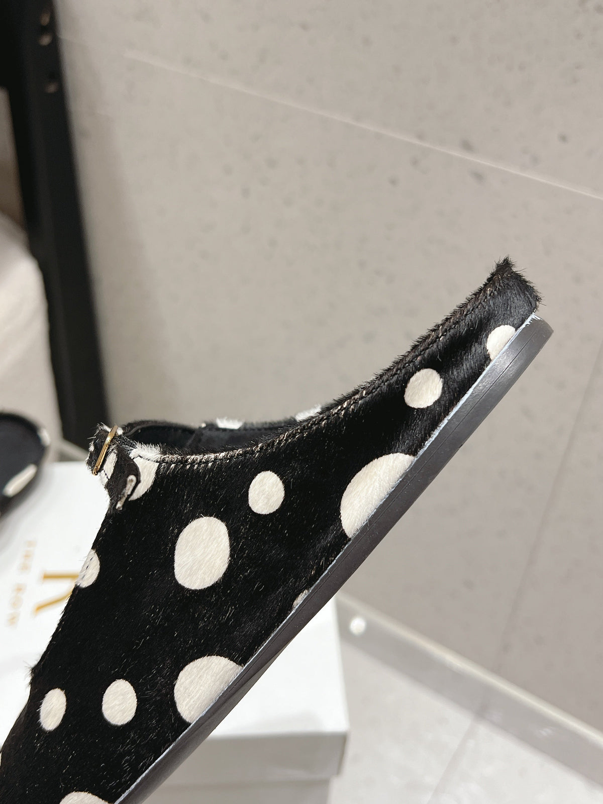 TR Ava Mules Polka Dot Horsehair 178913