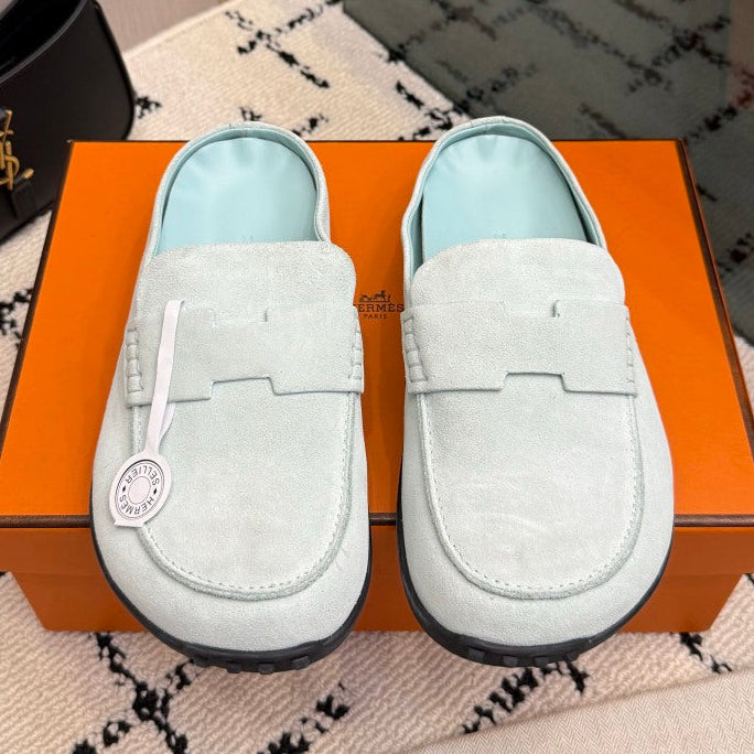 Hermes 2026 Mix Flat Mule Suede 179499