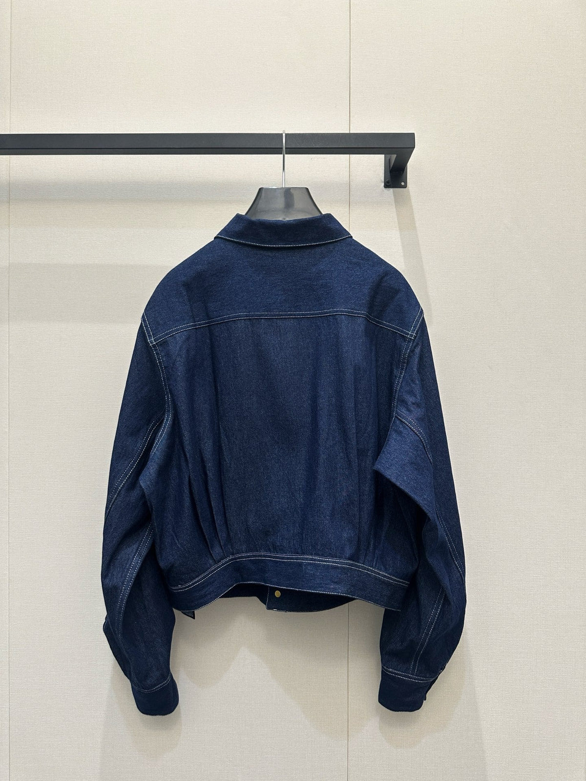 CE 26S Denim Shirt Triomphe Ring Pocket Dark Blue Cotton 437704