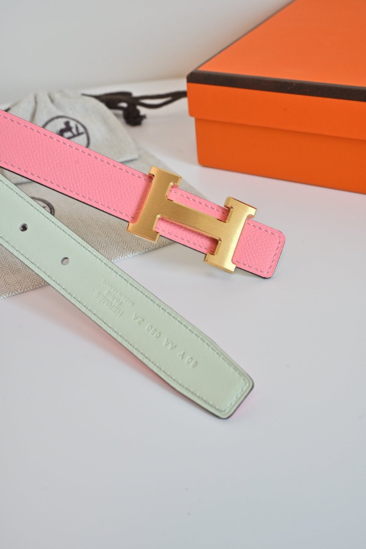 HM 26W Belt 24mm Double-Sided Calfskin 218260