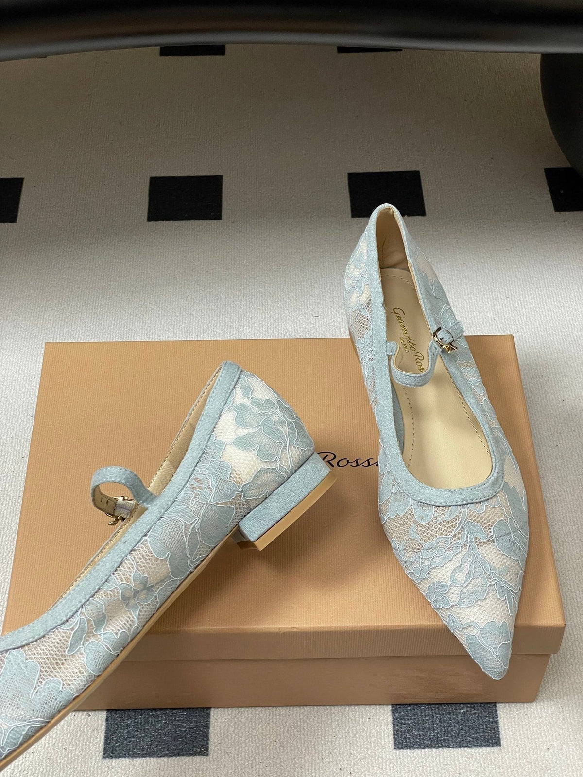 GR 26s Mary Jane Light Blue Lace 164796