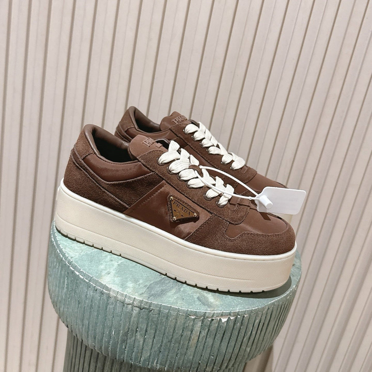 Prad 26s Downtown Sneakers Brown Re-Nylon Suede