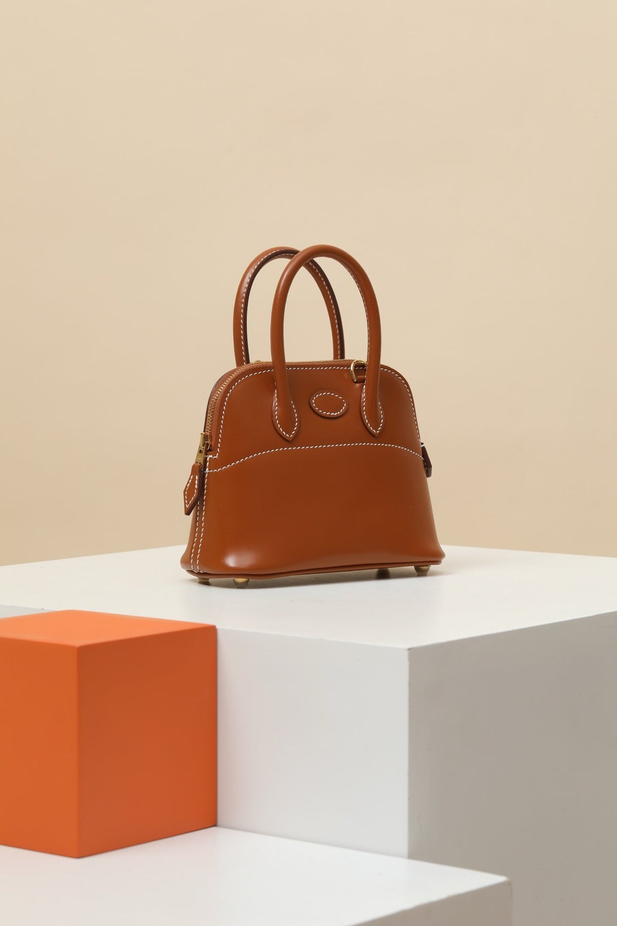High-end Hermes 2026 Mini Bolide Bag 15cm Box Leather