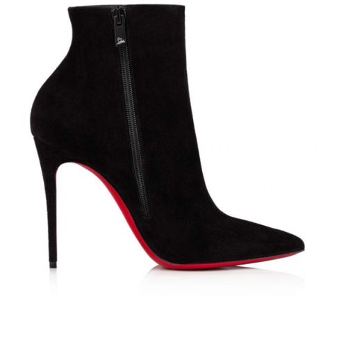 CL Spikita Booty So Kate 100 mm Black Veau Velours Shoes
