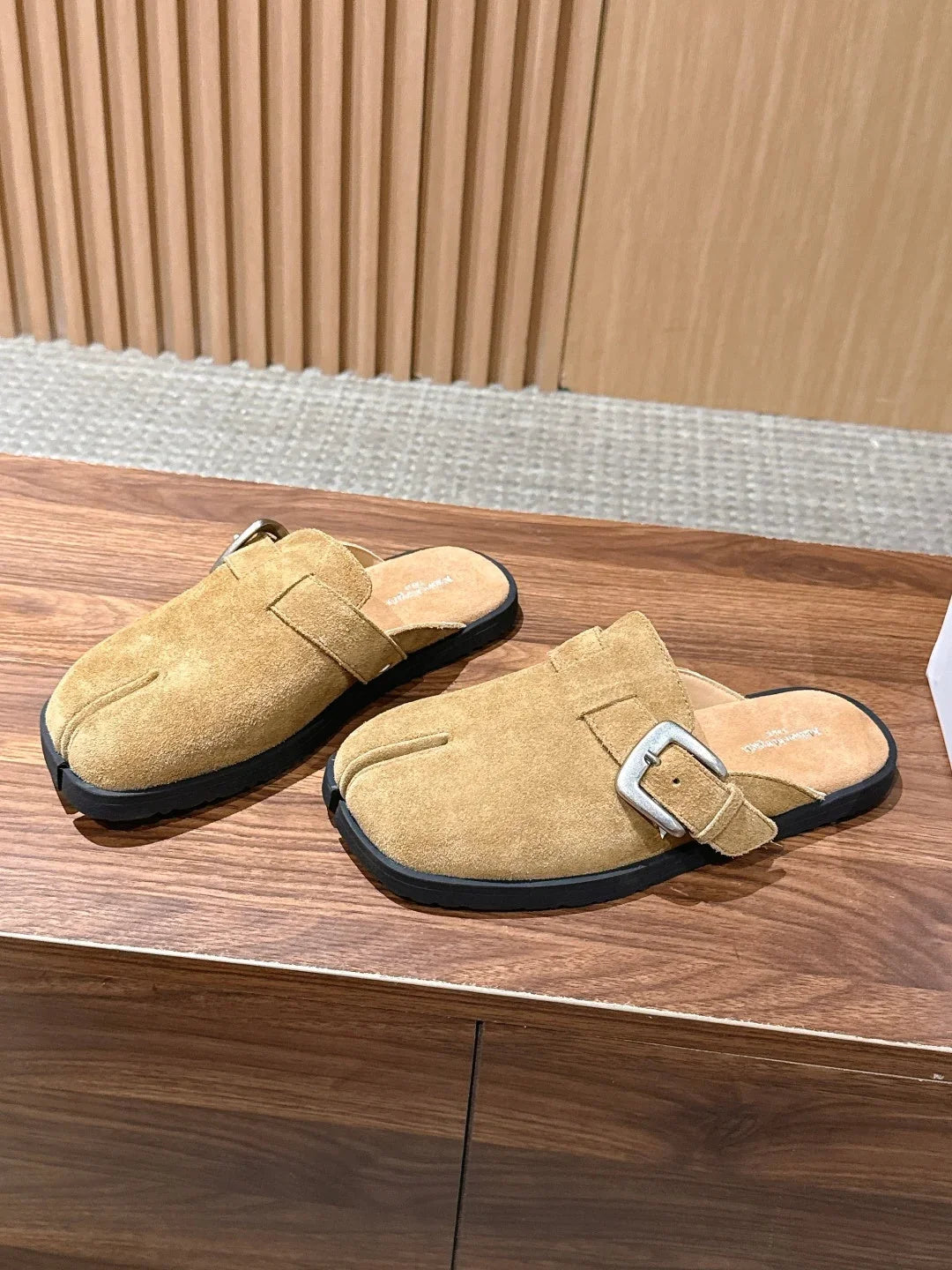 Maison Margiela 2026 Buckle Slipper Suede Leather 921762