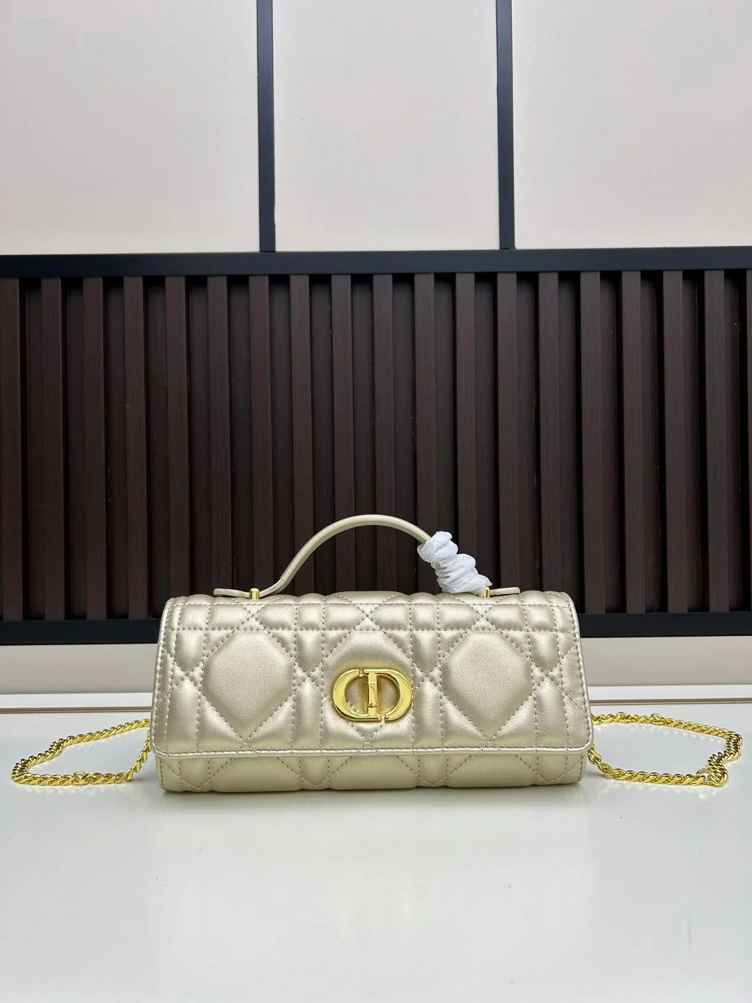 Dior 2026 Miss Caro Top Handle Pouch 24cm Lambskin