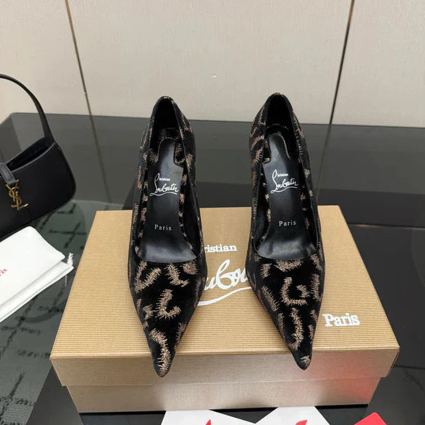 Christian Louboutin 2026 Heels Pumps 100mm Patent Leather Sheepskin 791555
