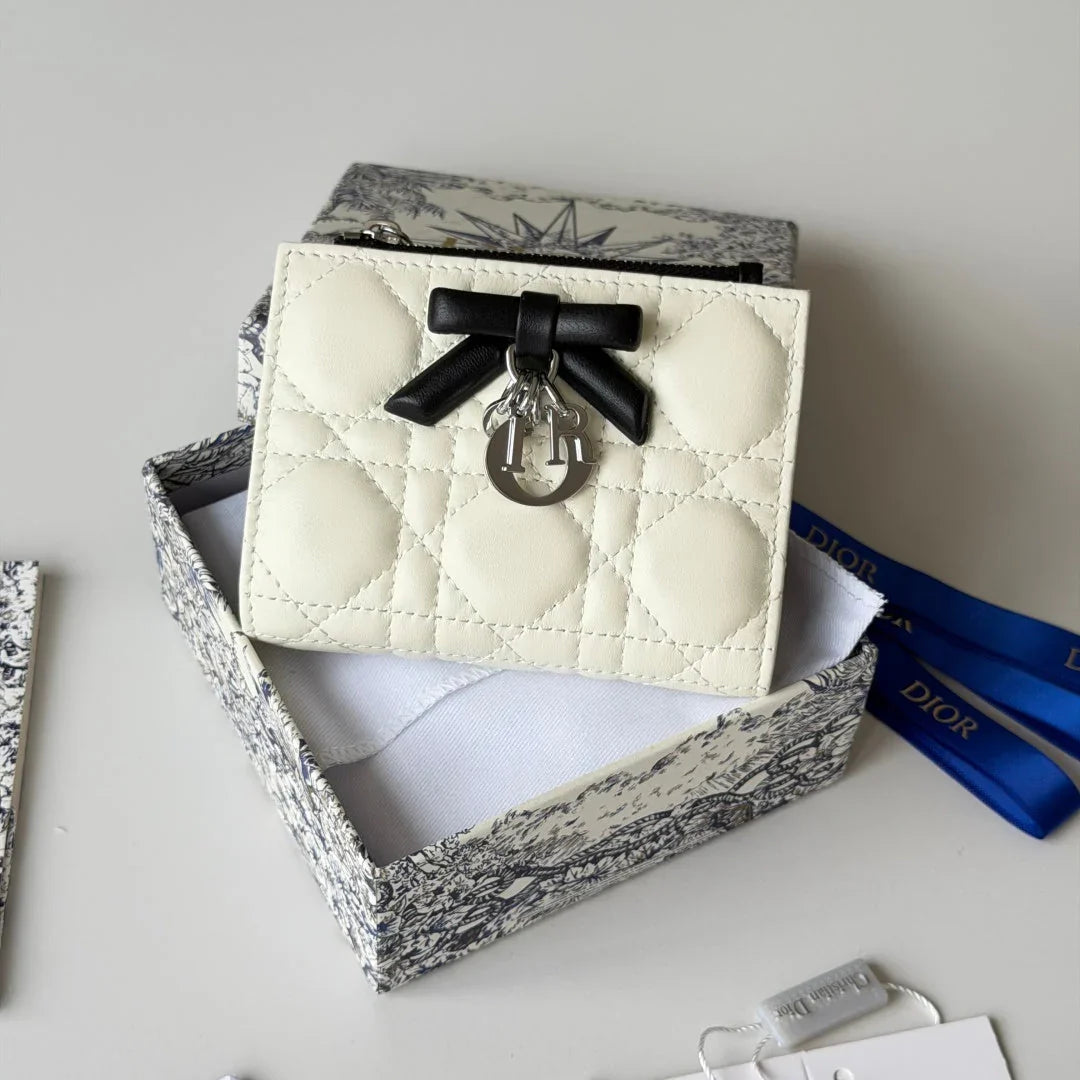CD 2026 Freesia Wallet  Lambskin