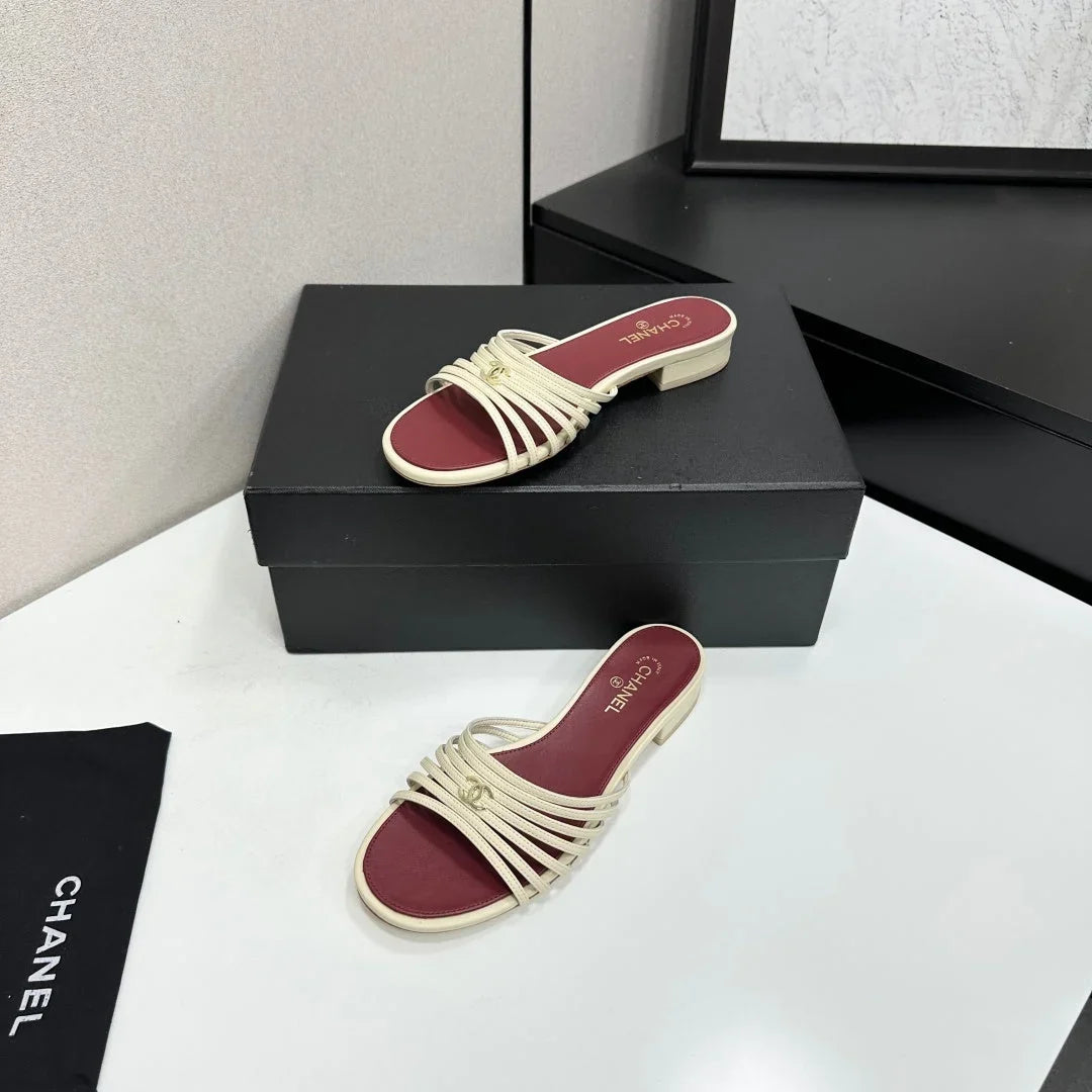 Chanel 2026 Strappy Sandal Flat Calfskin 894918