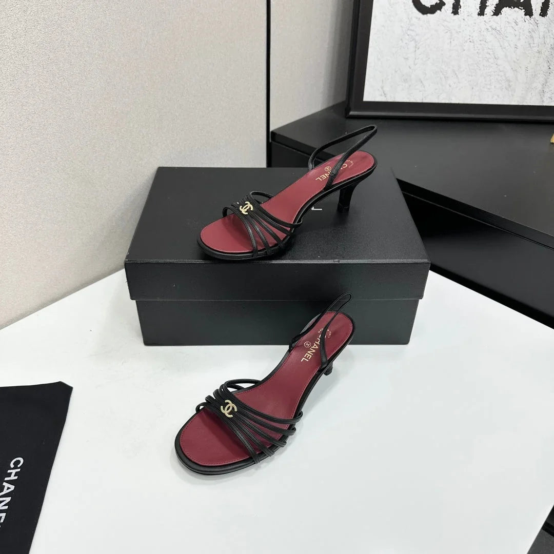 Chanel 2026 Strappy Sandal 6cm Calfskin 894918