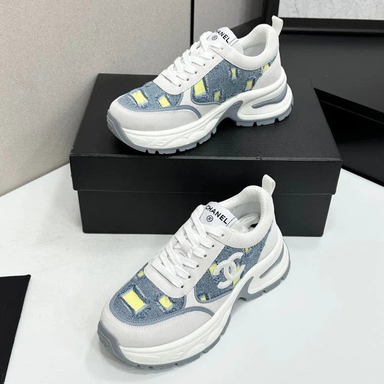 Channel 2026 Casual Sneakers 50mm Demin Suede 894875