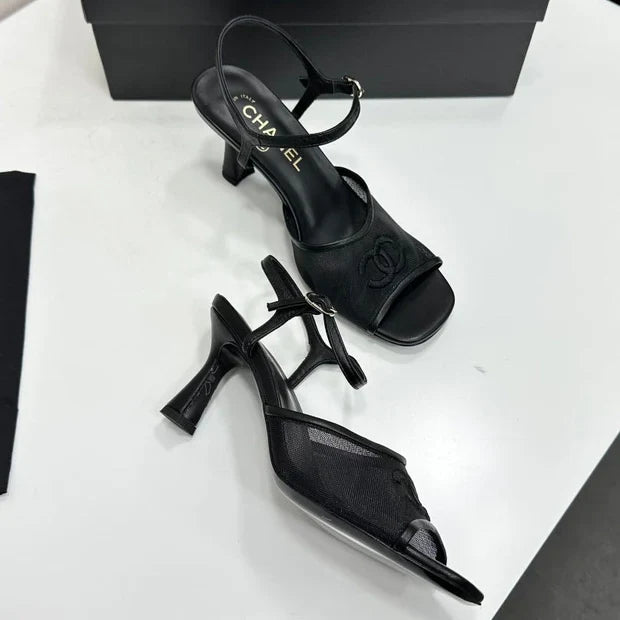 Chanel 2026 Sandals 70mm Mesh Lambskin 926435