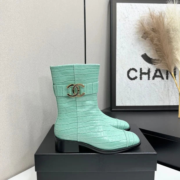 Chanel 2026 Metiers D'art Ankle Boots 45mm Suede Cowhide 986193