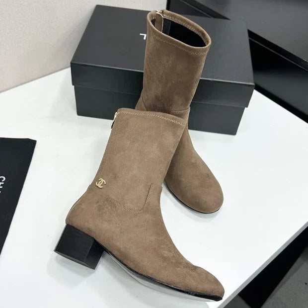 Chanel 2026 Short Boots 35mm Suede Leather 985644