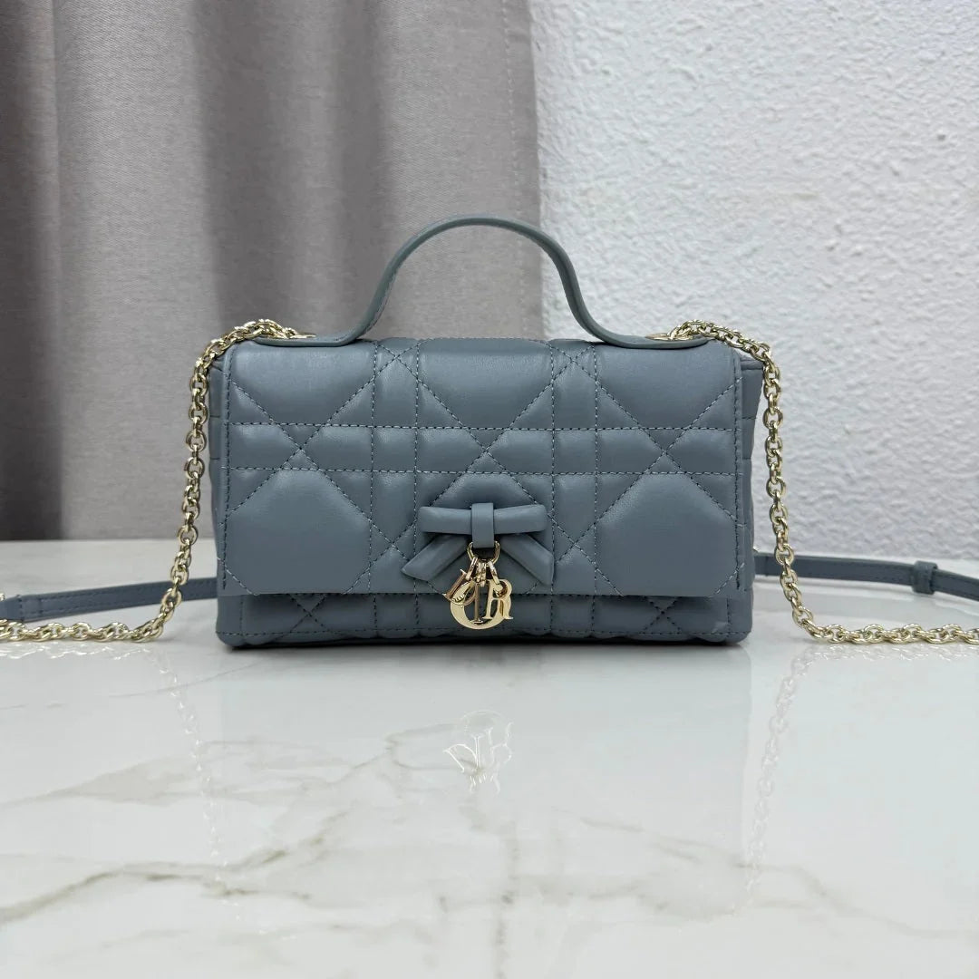 Dior 2026 My Tender Dior Top Handle Mini Chain Bag 21cm Lambskin