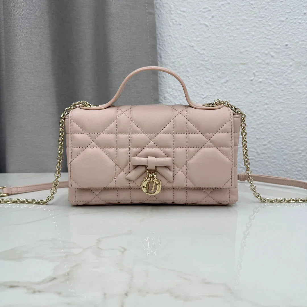 Dior 2026 My Tender Dior Top Handle Mini Chain Bag 21cm Lambskin