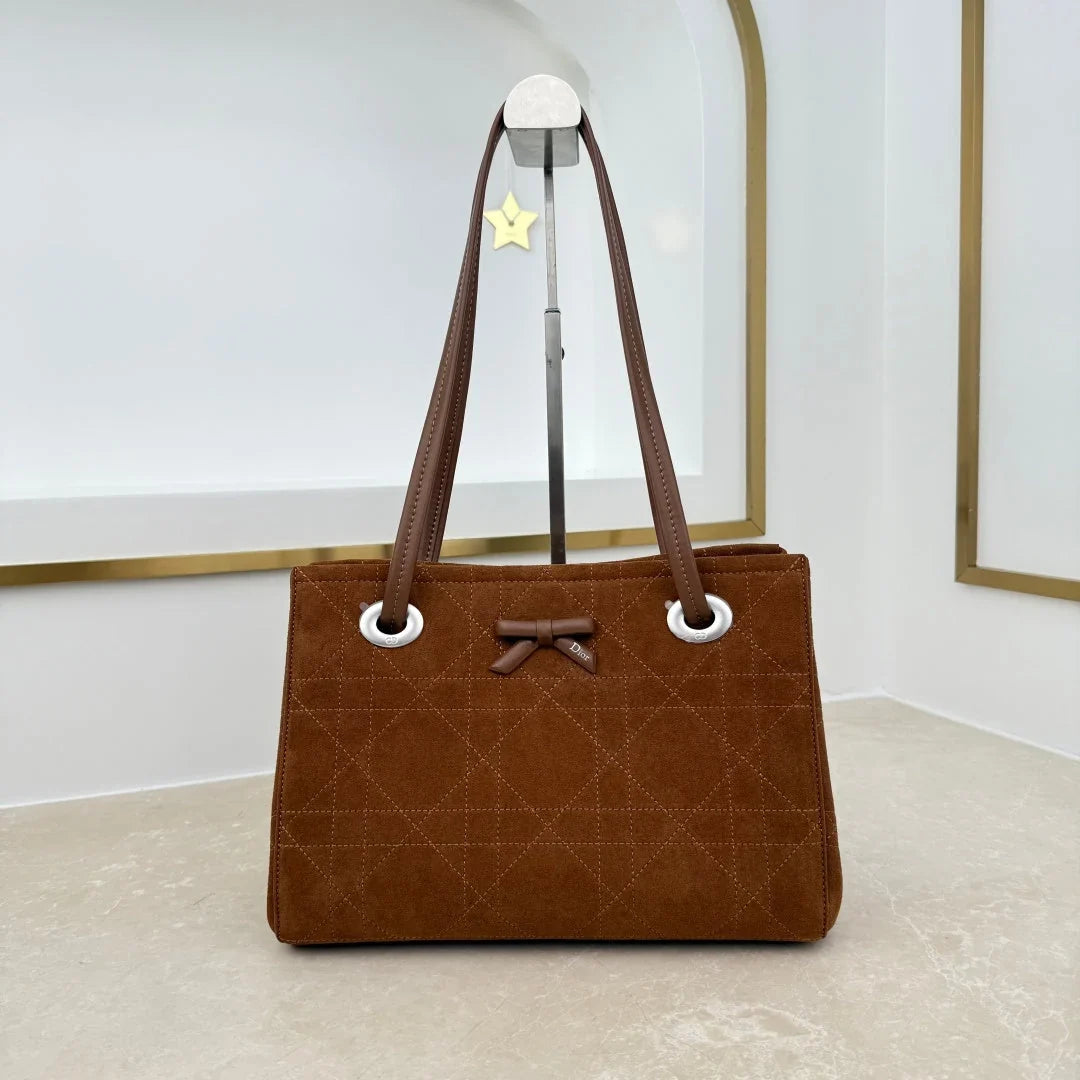 Dior 2026 Promenade Bag 27cm Canvas Suede Leather