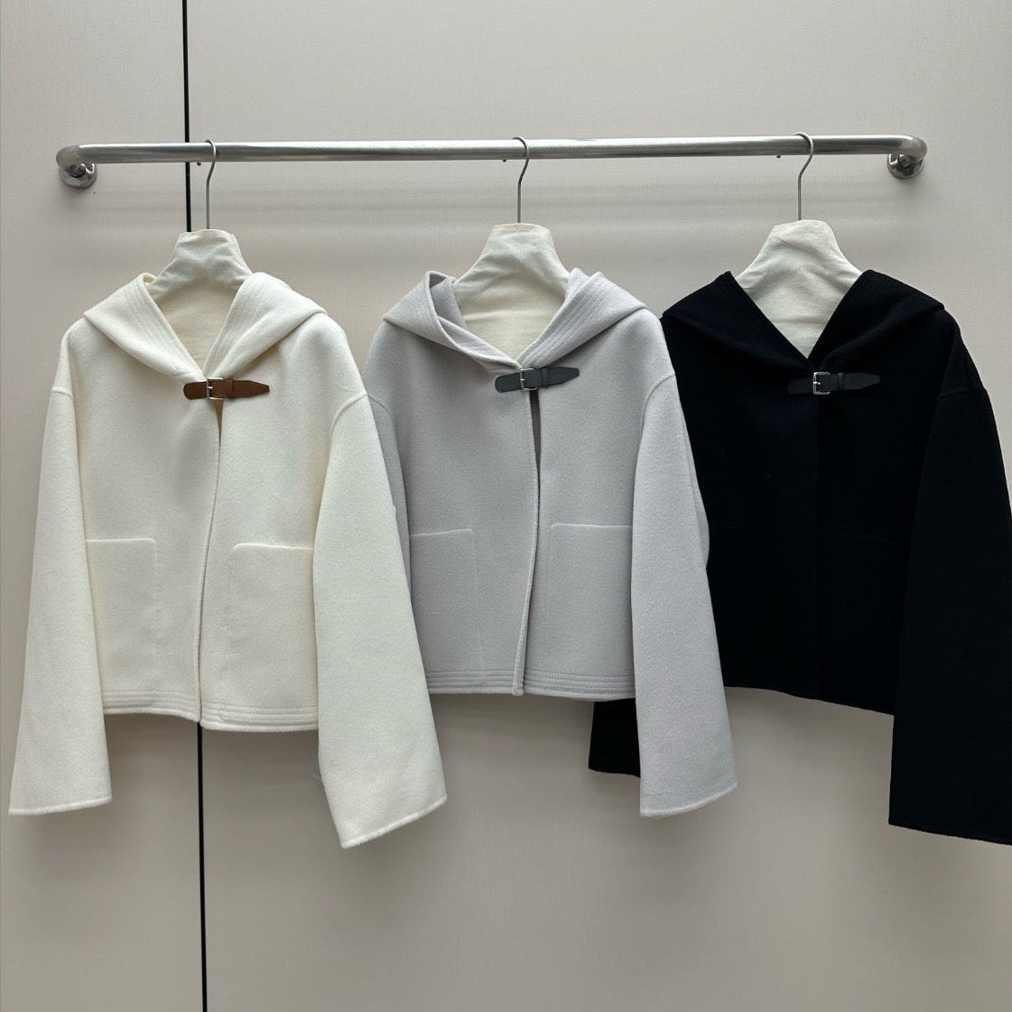 HM 26K Hooded Jacket Double-Sided Wool Cashmere 435163