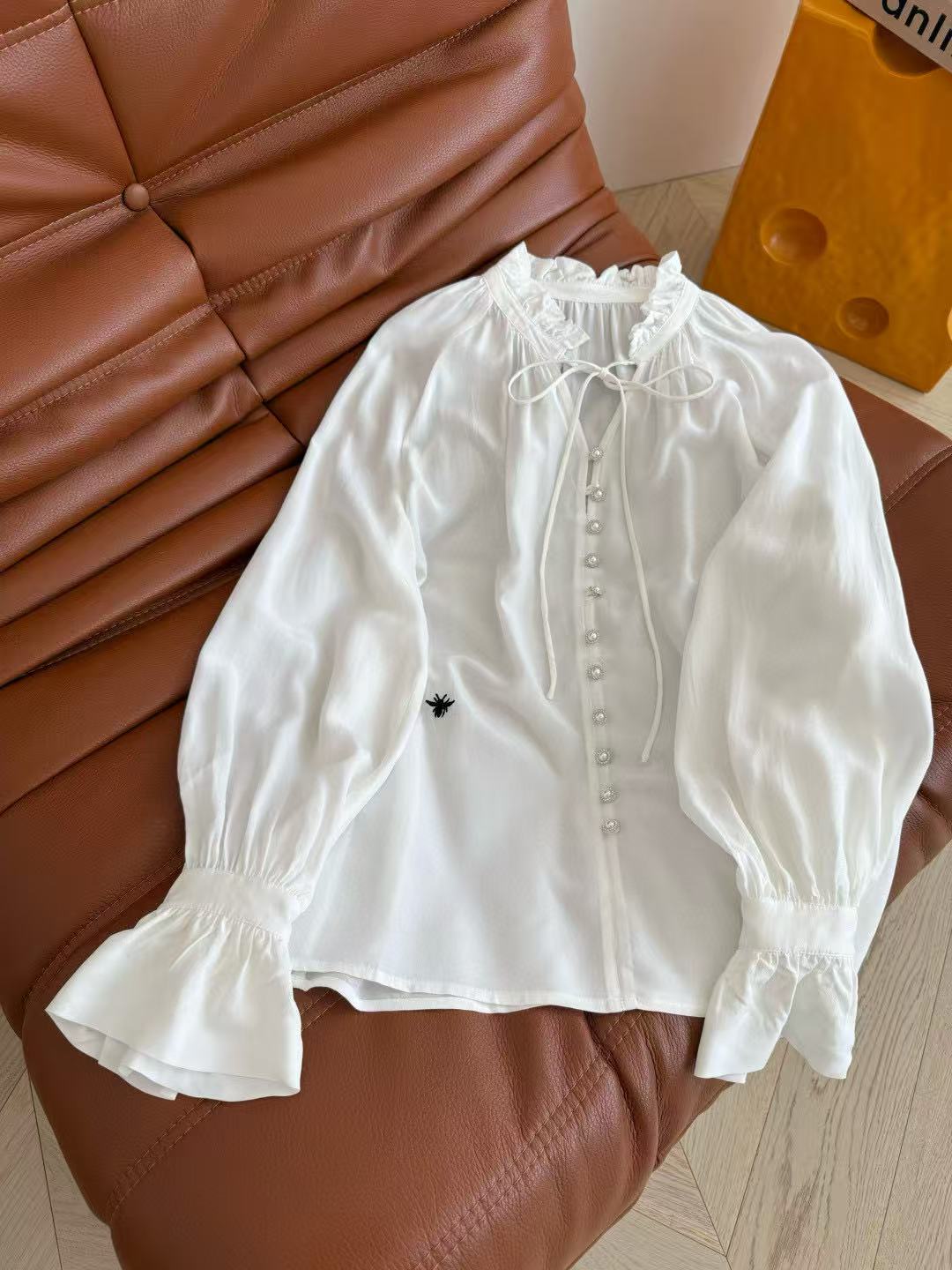 DIOR Blouse White Rayon
