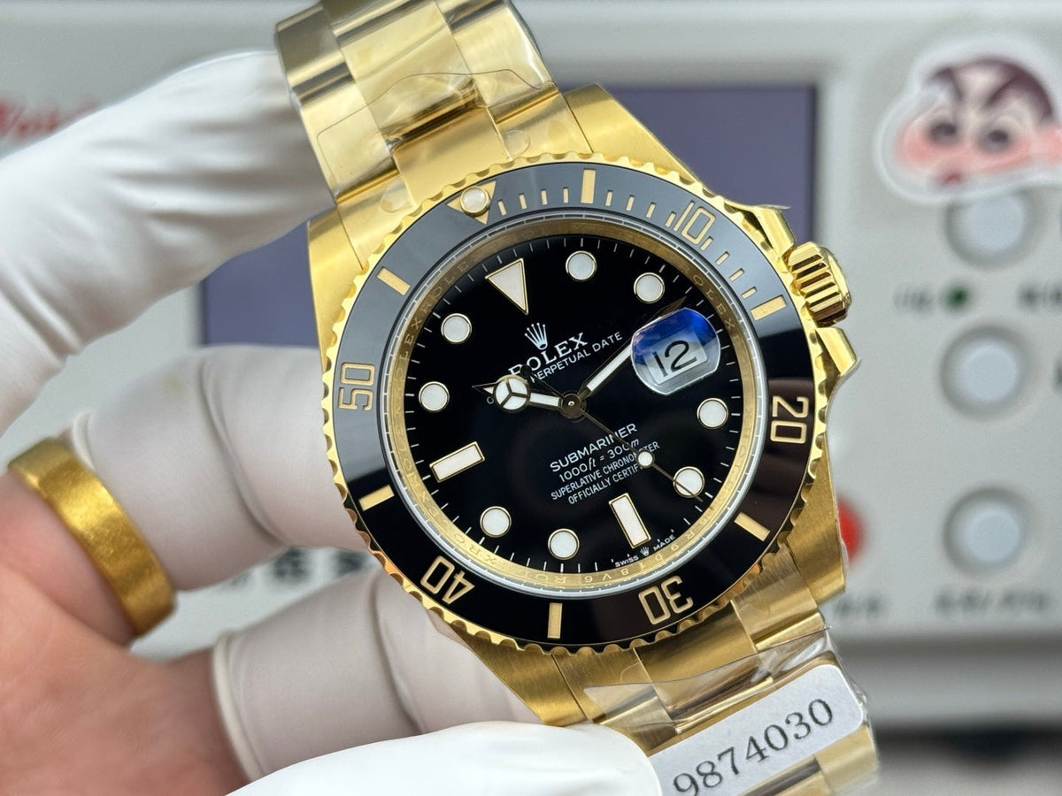 Rolex Submariner Date Gold Case Black Ceramic Dial