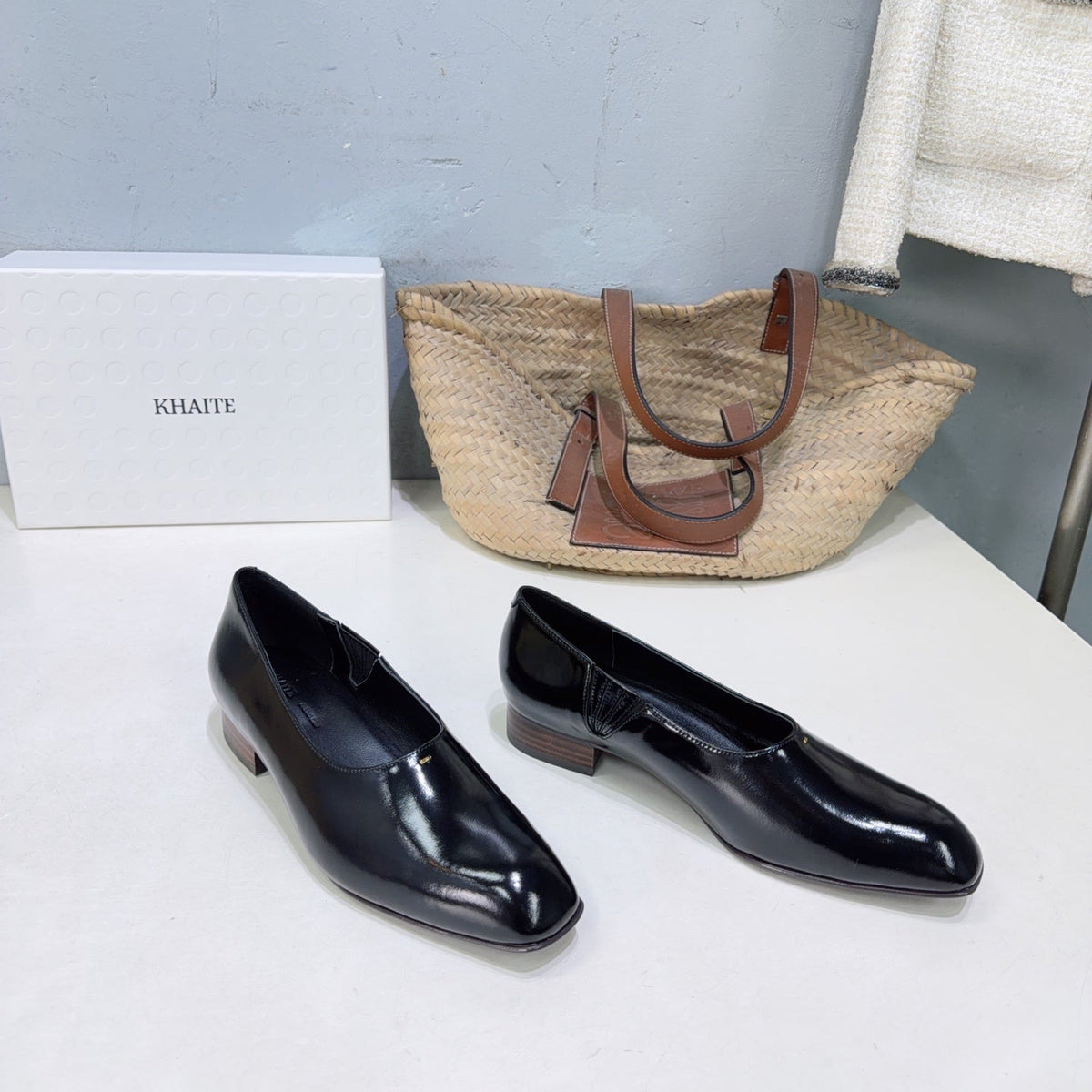 Khaite 26s Colt Loafers 1.2cm Black Leather 107778