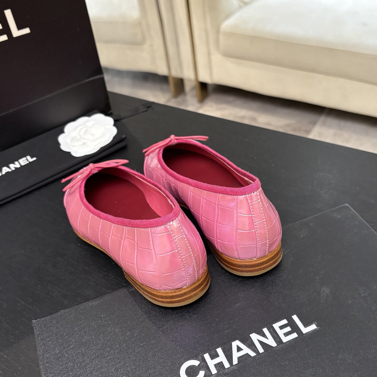 Chanel 2026 Two-Tone Ballet Flat Cowhide 168113