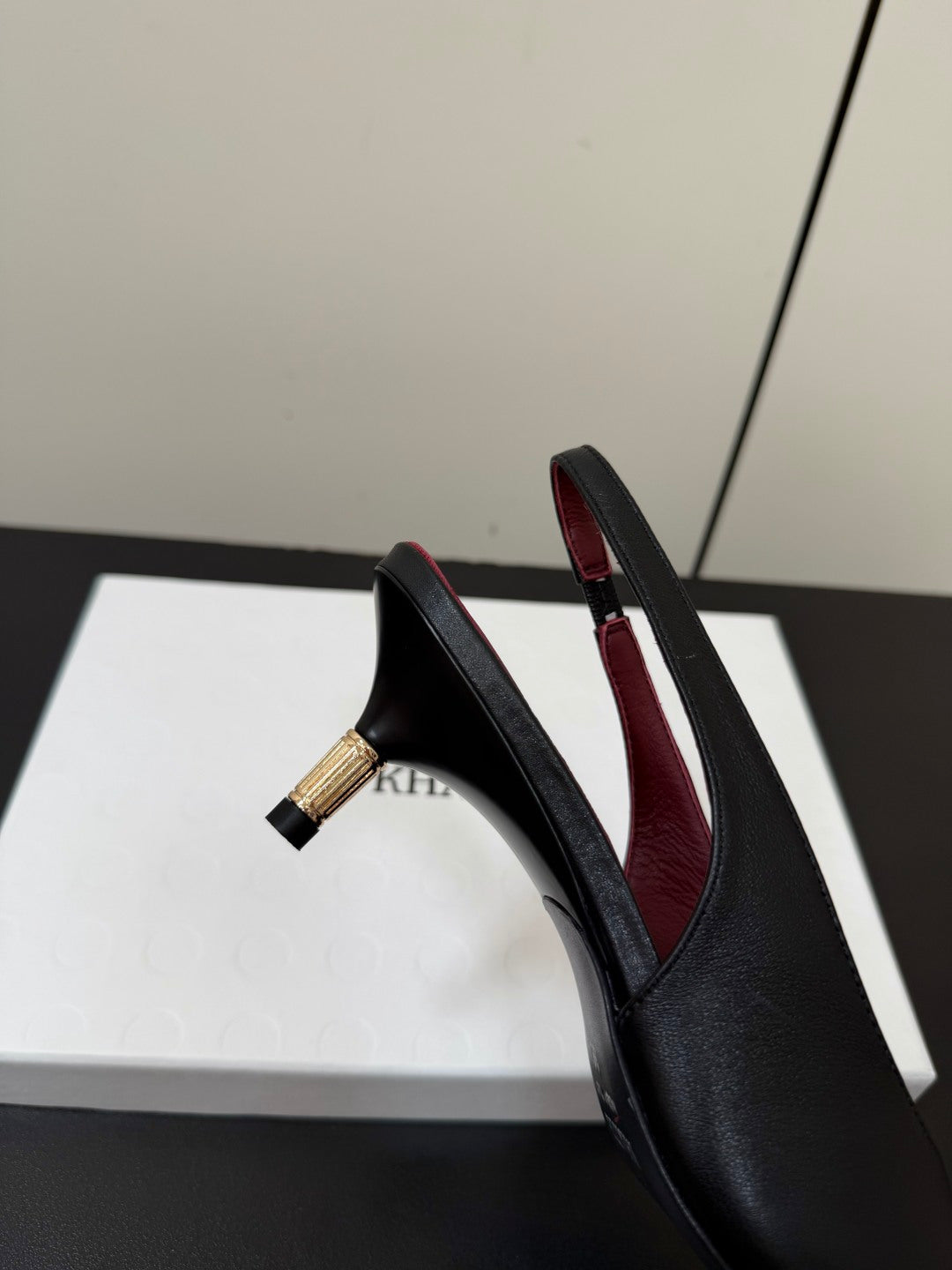 Khaite 26s Bella Pumps 5.5cm Black Leather 909459