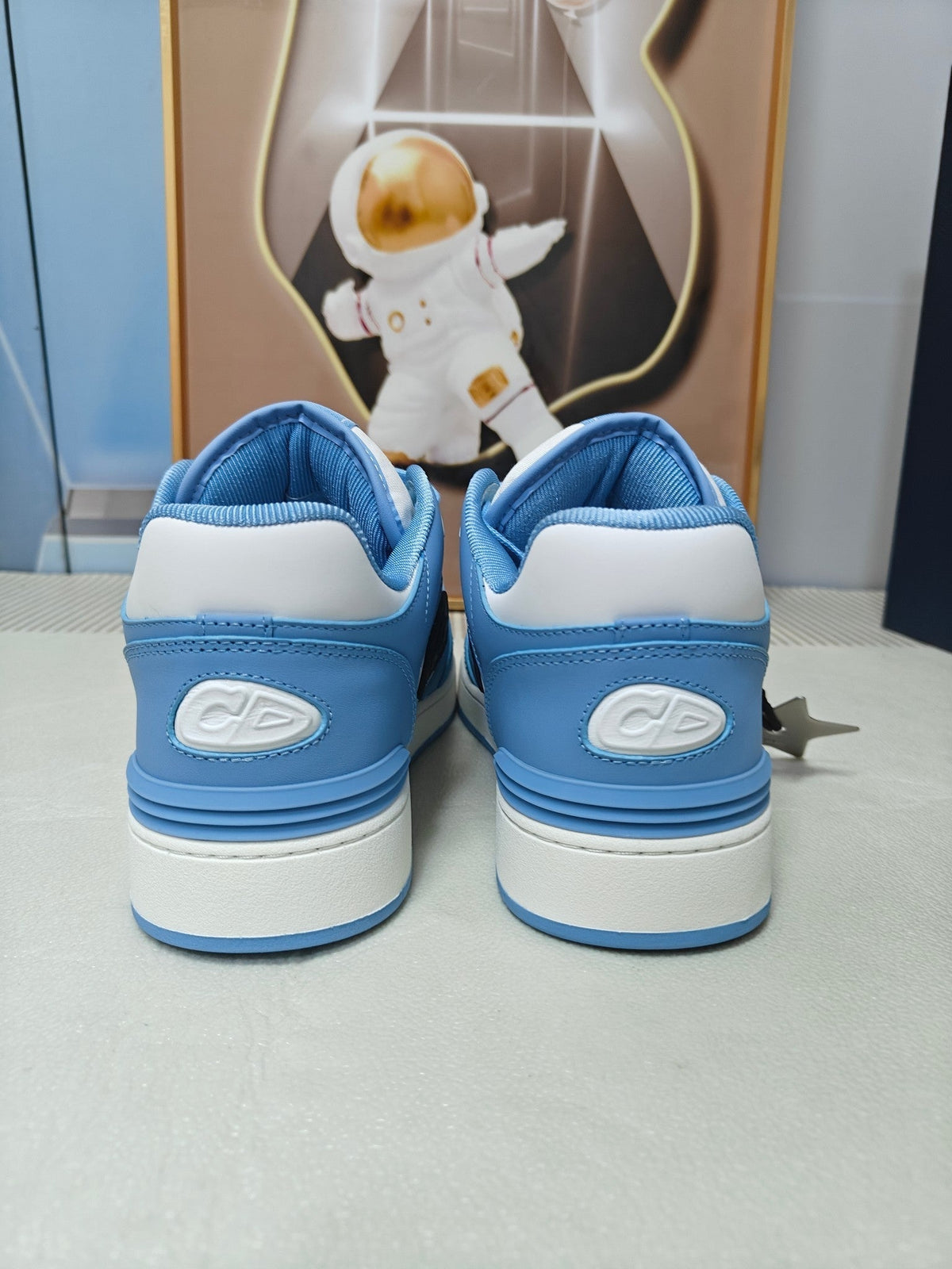 CD 26s Low Top Sneaker White Blue Calfskin 618492