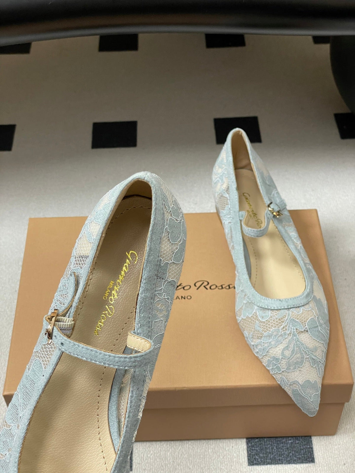 GR 26s Mary Jane Light Blue Lace 164796