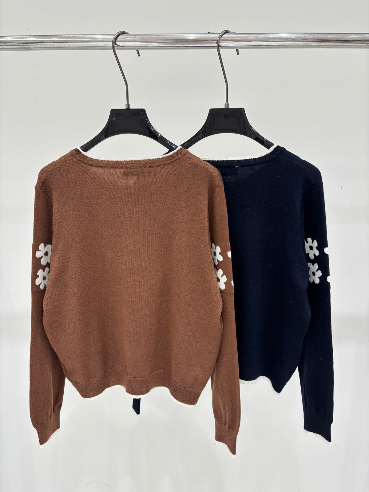 Miumiu 2026 Crew-Neck Embroidered Cardigan Wool 431814
