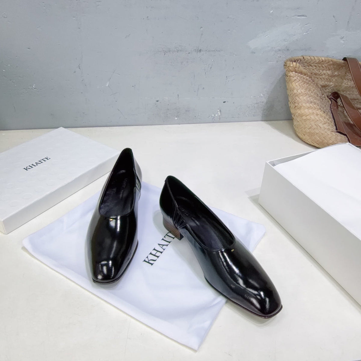 Khaite 26s Colt Loafers 1.2cm Black Leather 107778