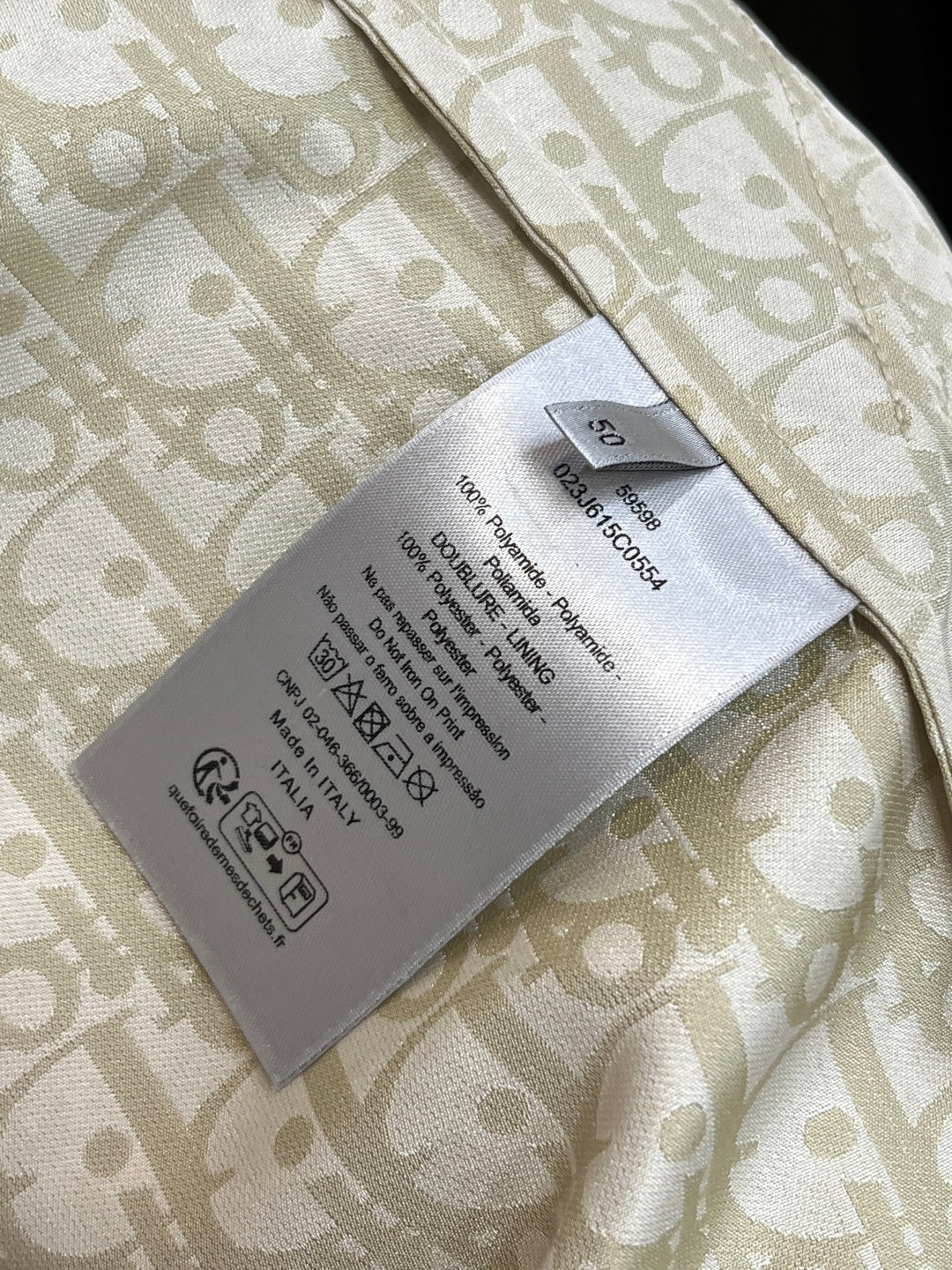 Dior 26s Men Hooded Windbreaker Jacket Allover Oblique Motifs 842106
