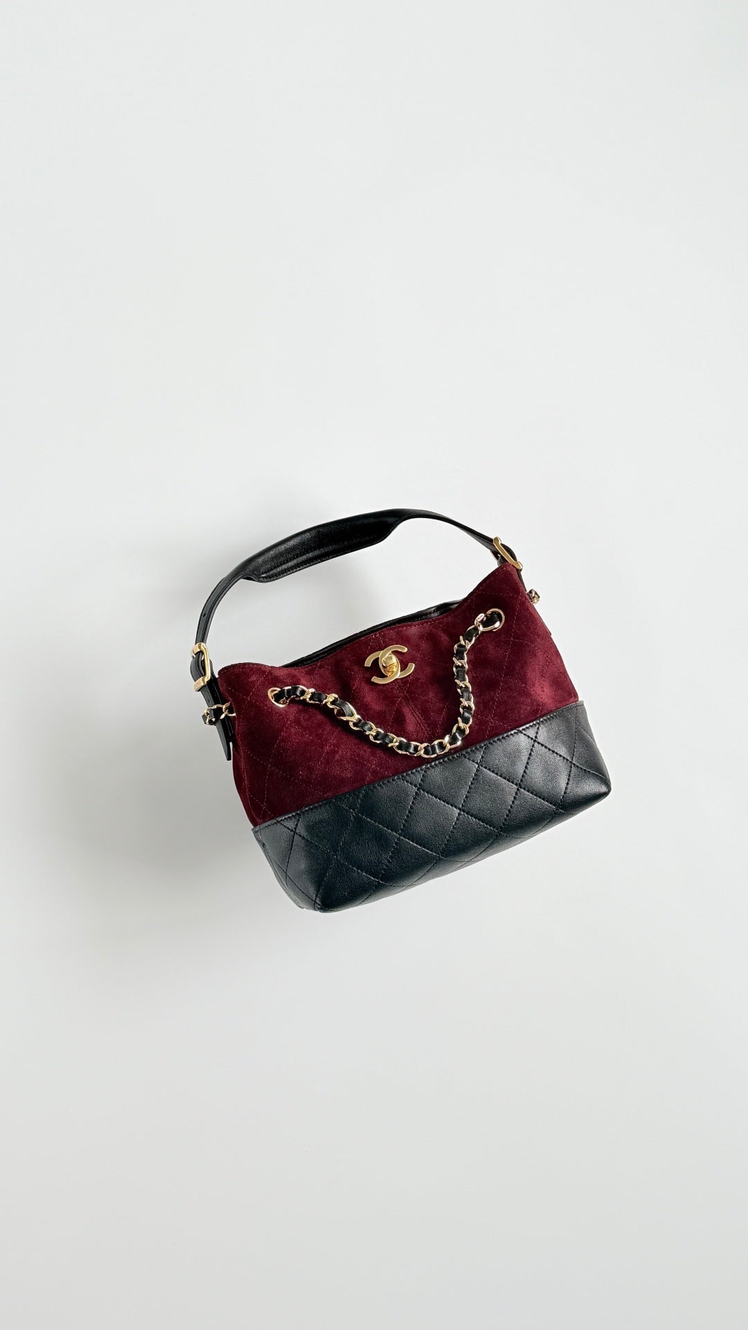 Chanel 2026 Small Shopping Bag 21cm Leather Suede