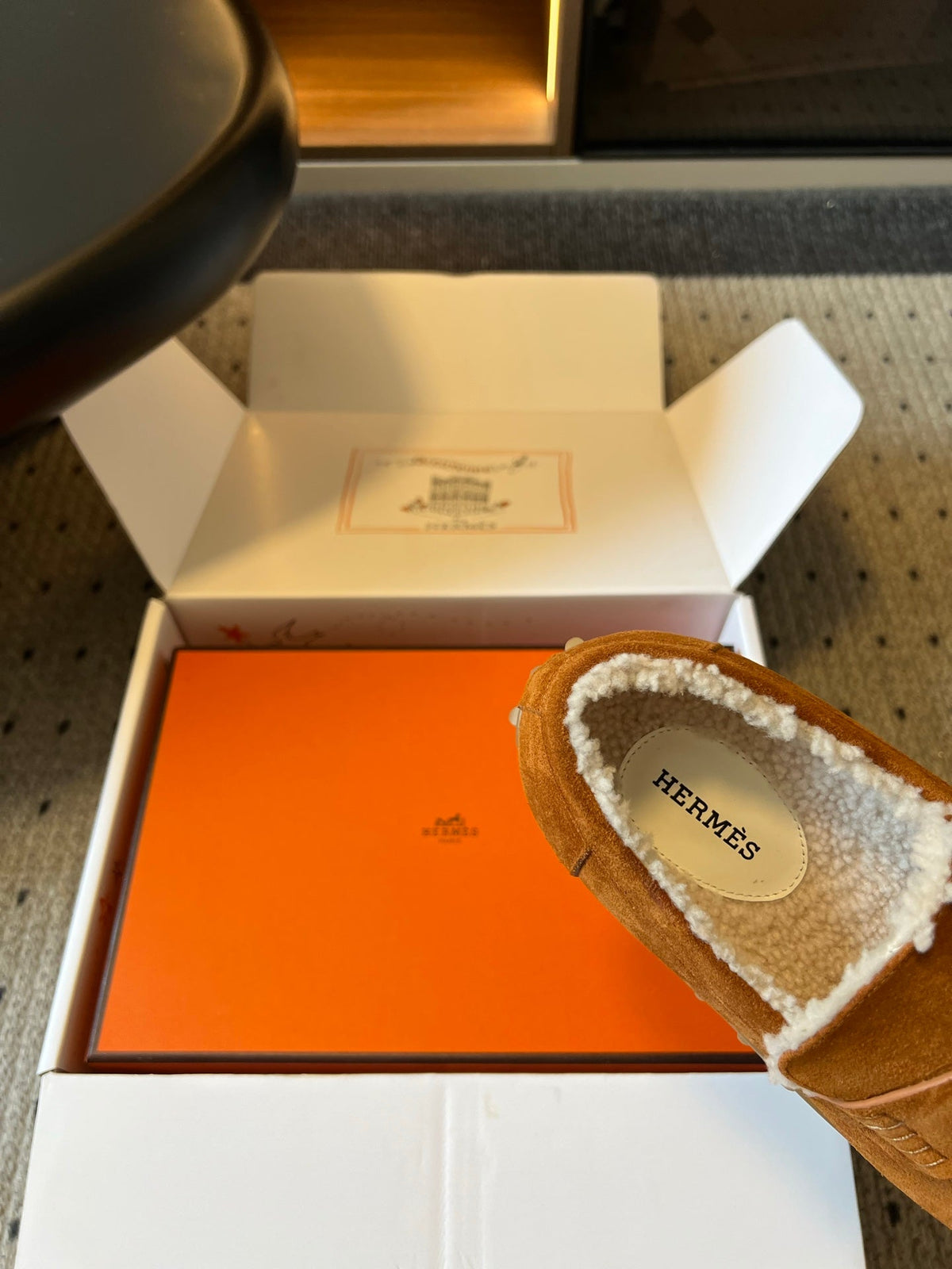 HM 26S Destin Loafers Cognac Brown Suede