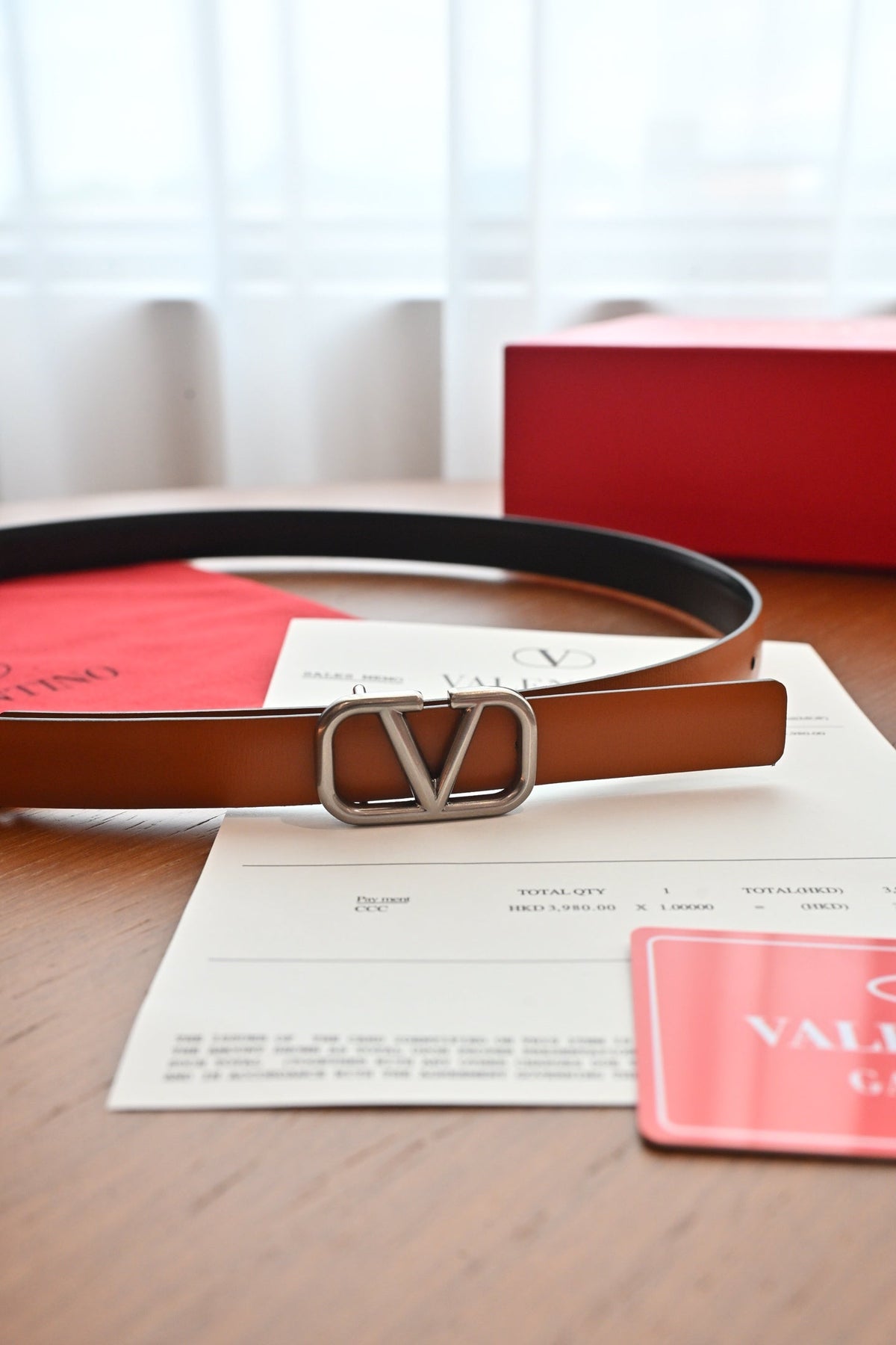 Valentino VLogo Signature Belt 2.0cm Cowhide 219545