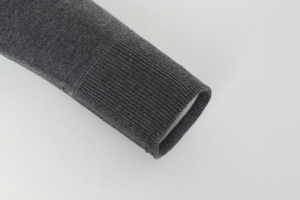 Dior 26s Reversible Hoodie Grey Blue Dior Oblique Knit Men