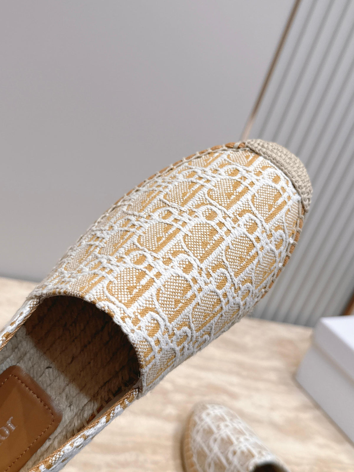 Dior 26s Siroco Espadrille Beige White Dior Oblique Canvas